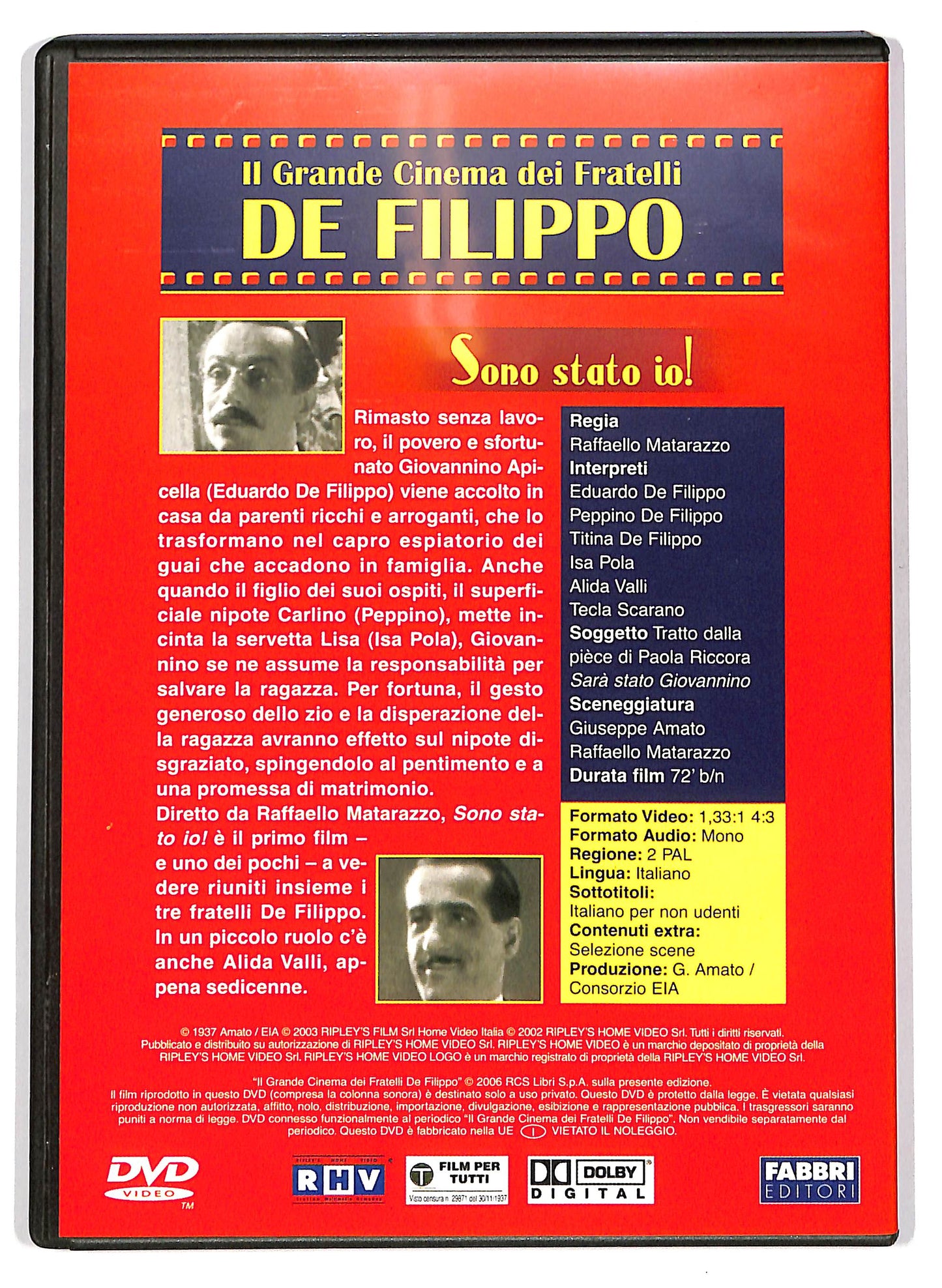 EBOND Fratelli De Filippo - Sono stato io! EDITORIALE DVD D702427