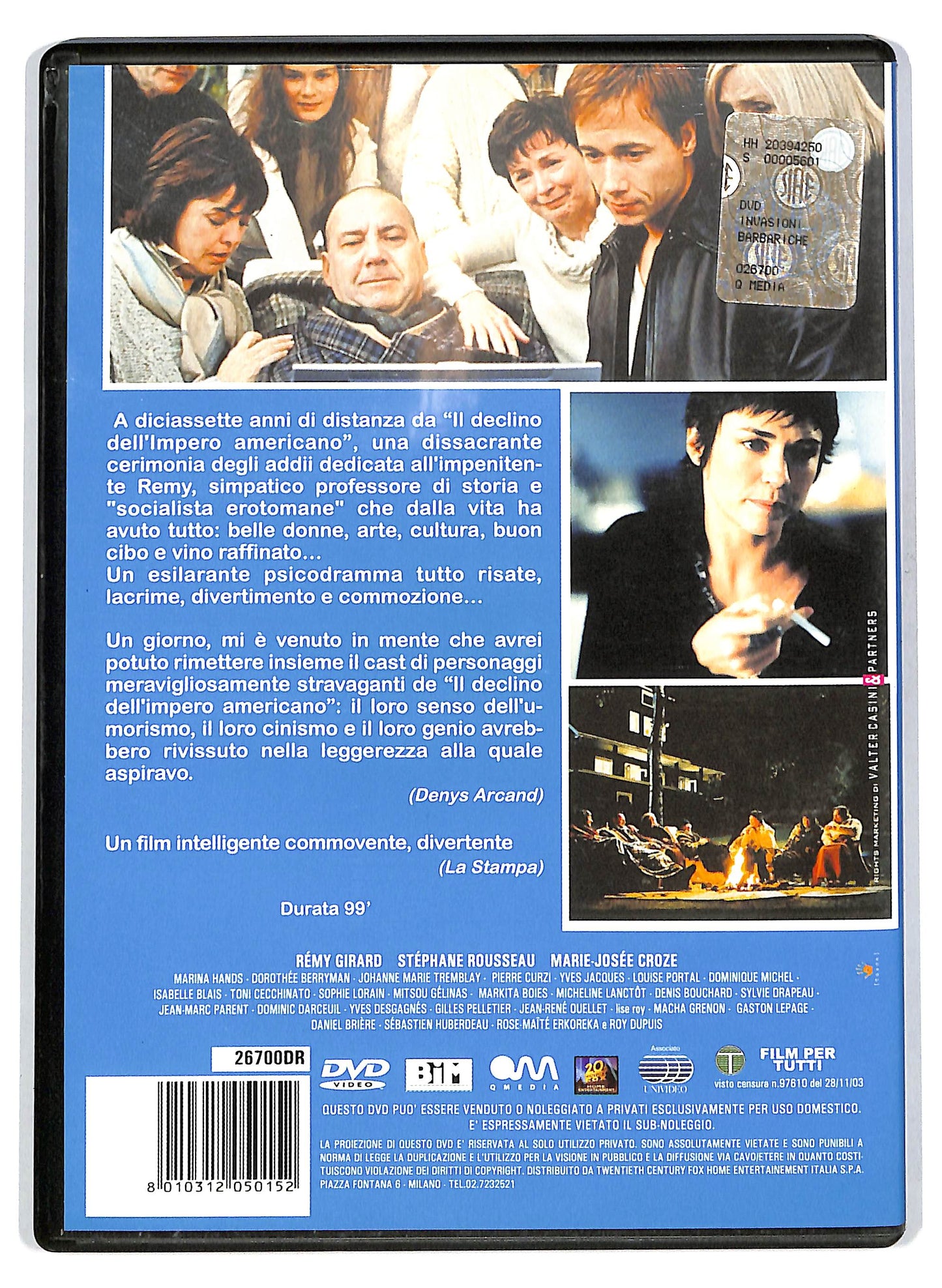 EBOND Le invasioni Barbariche NOLEGGIO DVD D702542