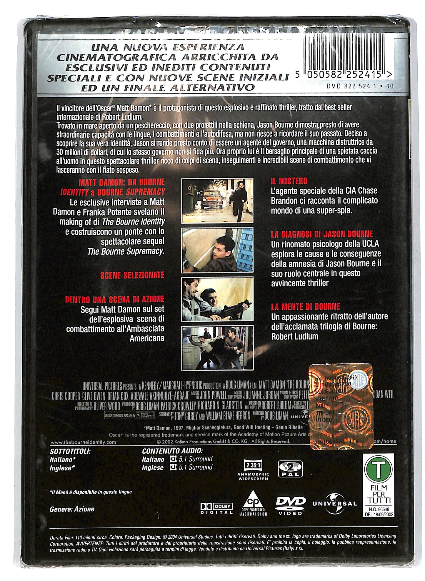EBOND The Bourne Identity EDIZIONE SPECIALE DVD D702546
