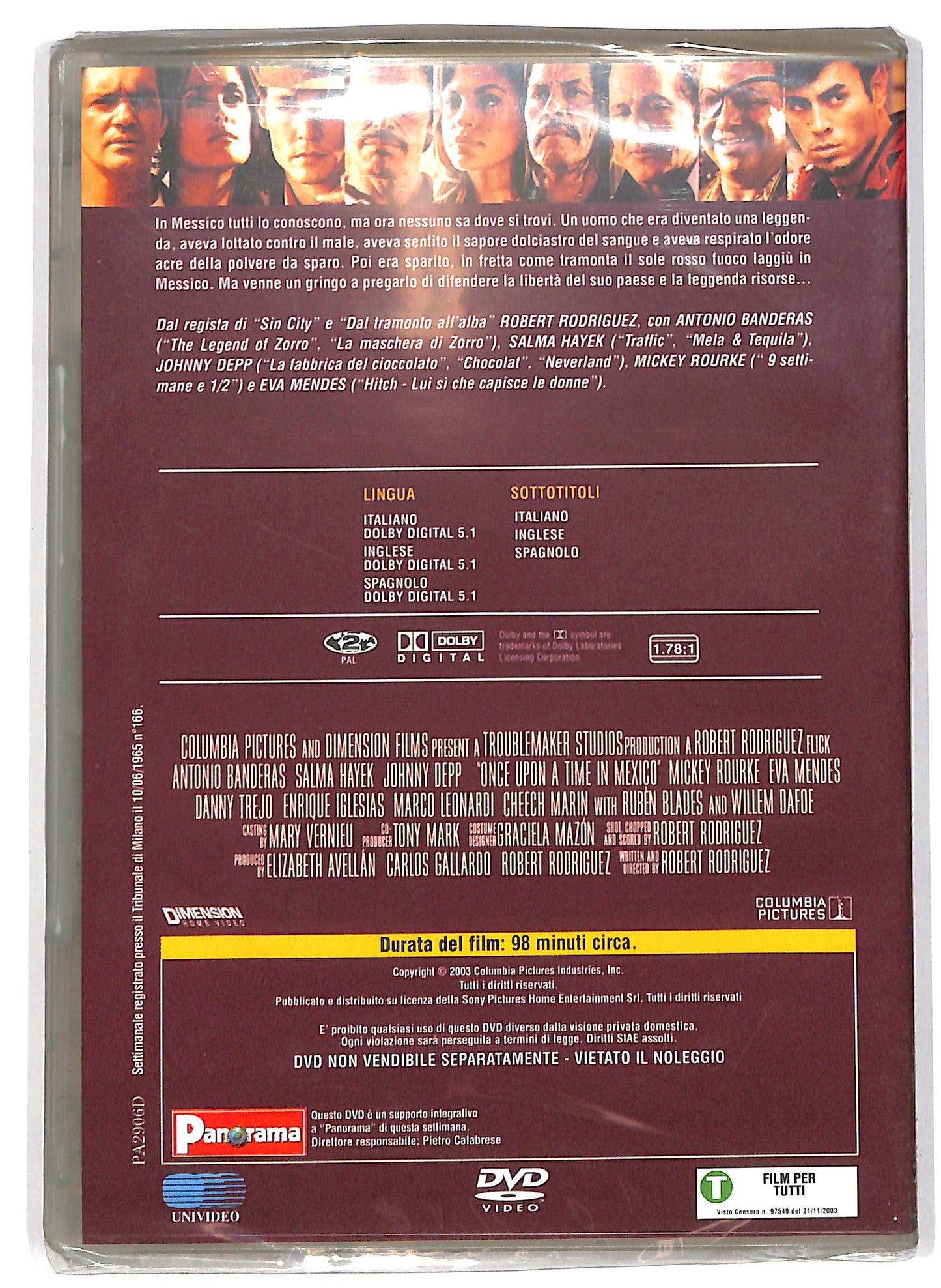 EBOND C'era una volta in Messico EDITORIALE DVD D702734