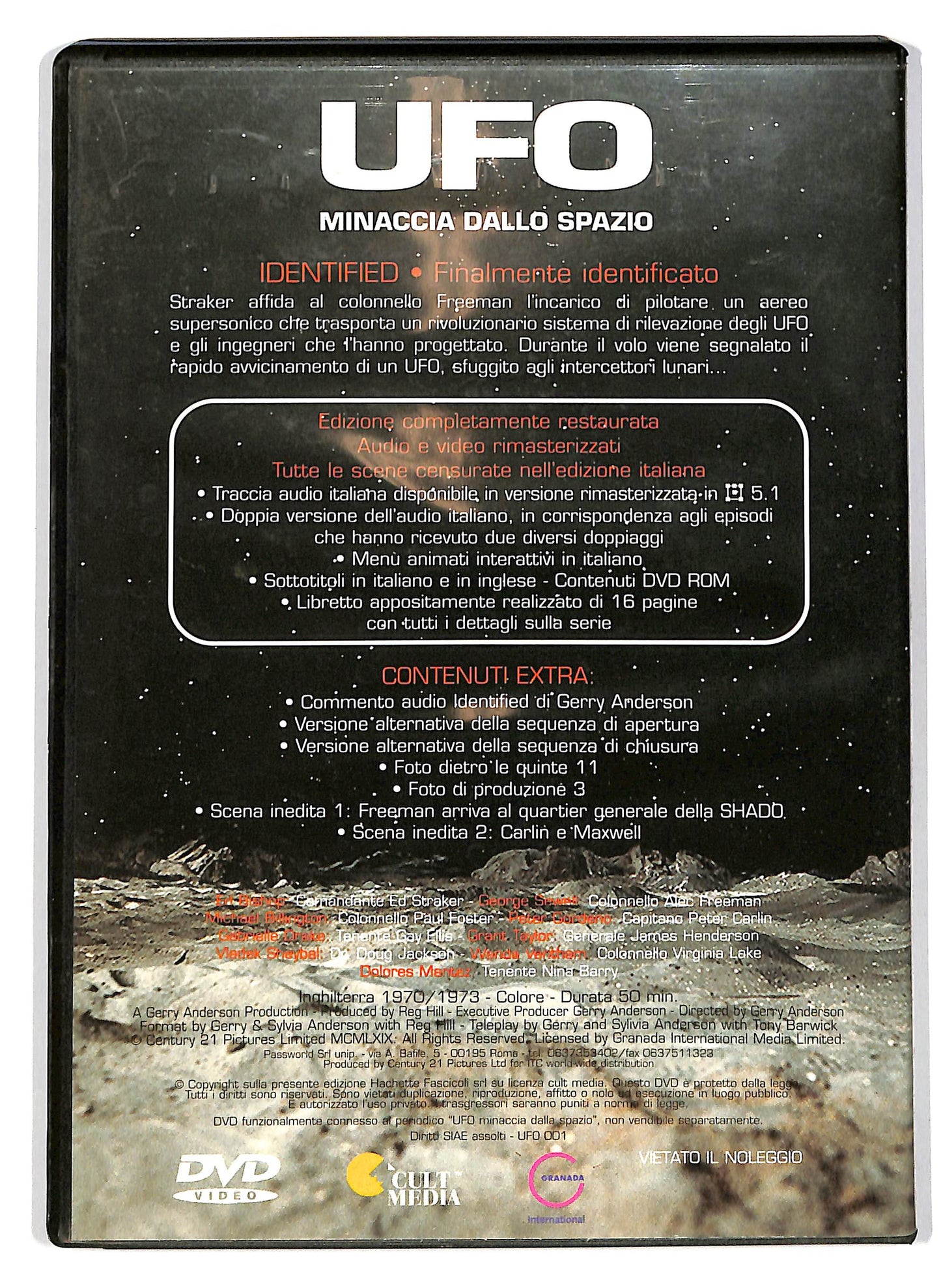 EBOND Ufo Minaccia.. Identified Finalmente identificato EDITORIALE DVD D702738