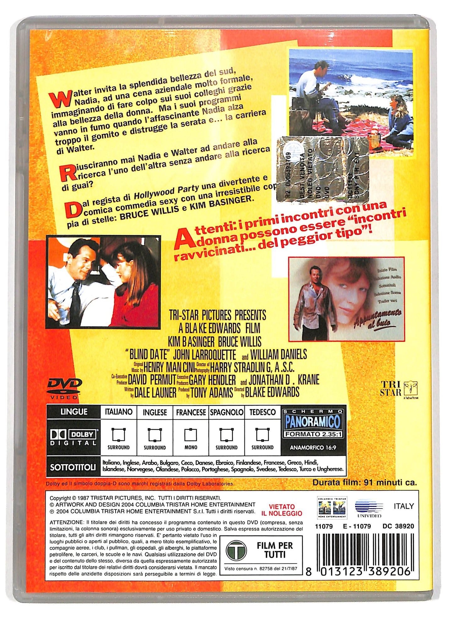 EBOND Appuntamento al buio EDITORIALE DVD D702816