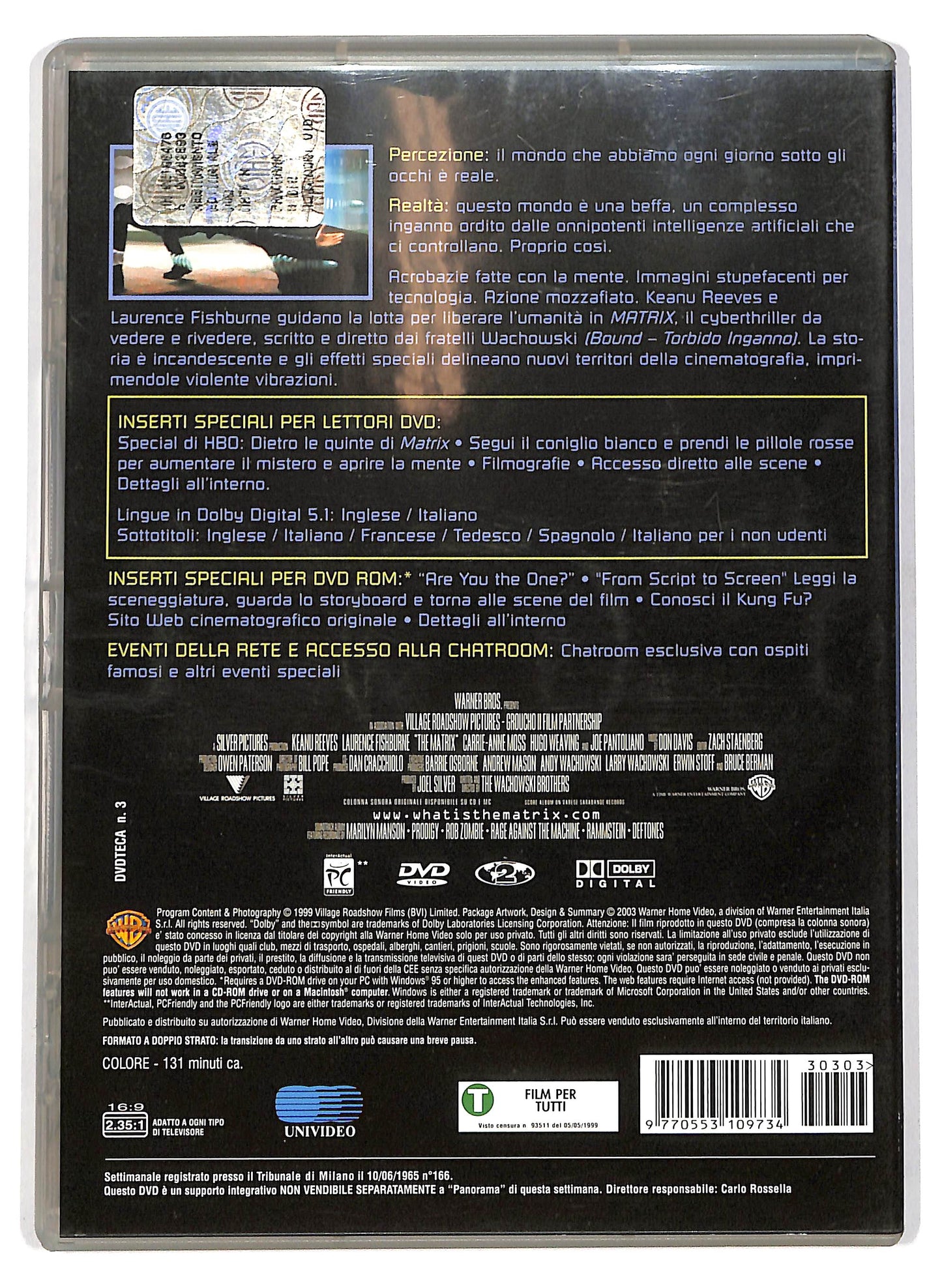 EBOND Matrix EDITORIALE DVD D702823