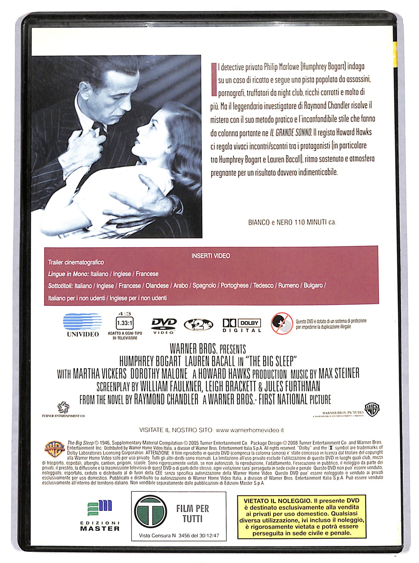 EBOND Il grande sonno EDITORIALE DVD D703162