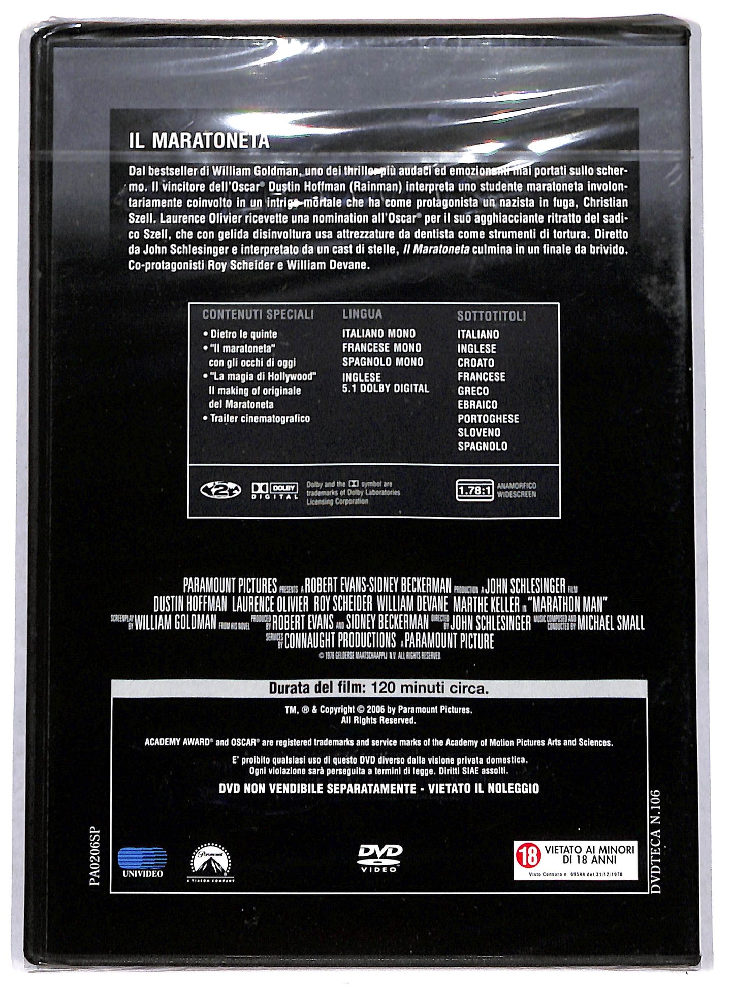 EBOND Il maratoneta EDITORIALE DVD D703203