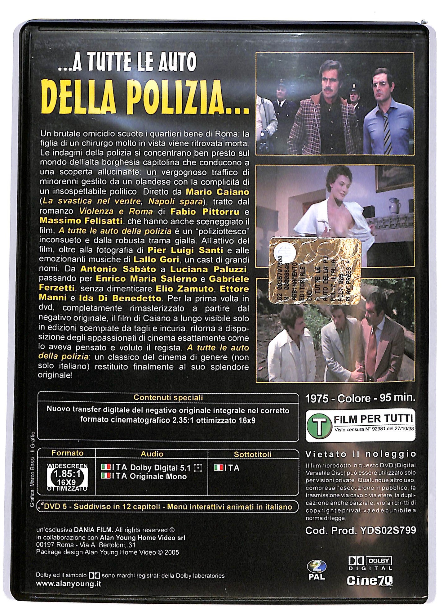 EBOND ...a tutte le auto della polizia... EDITORIALE DVD D703356