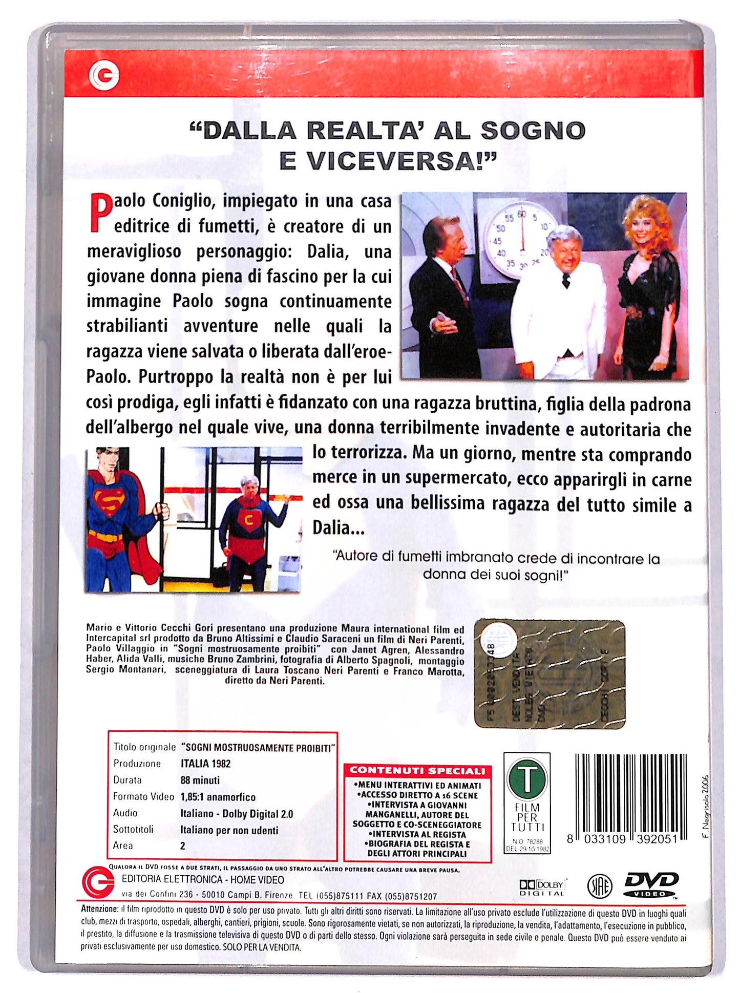 EBOND sogni mostruosamente proibiti DVD D703404