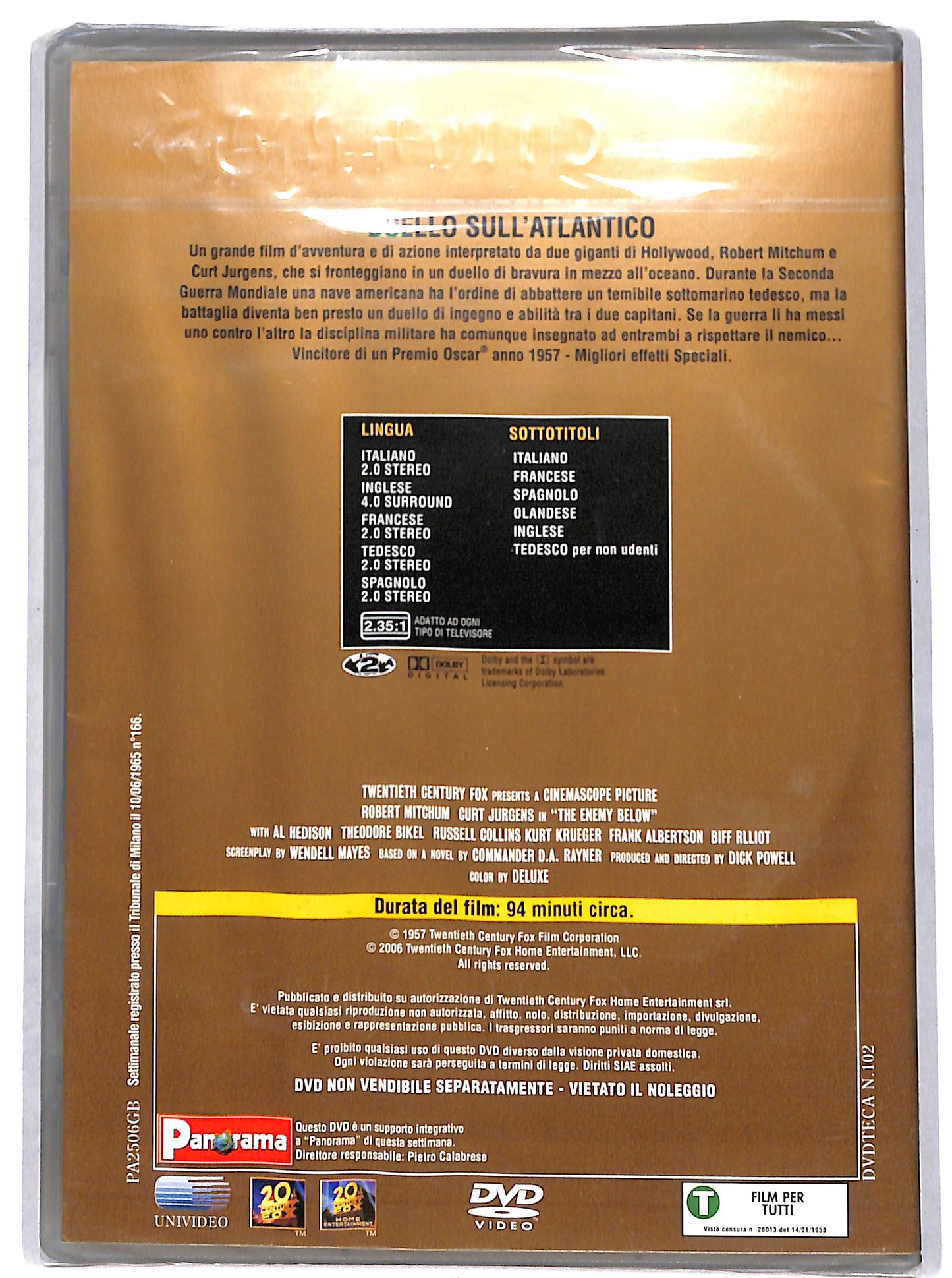 EBOND Duello Sull'Atlantico EDITORIALE DVD D703445