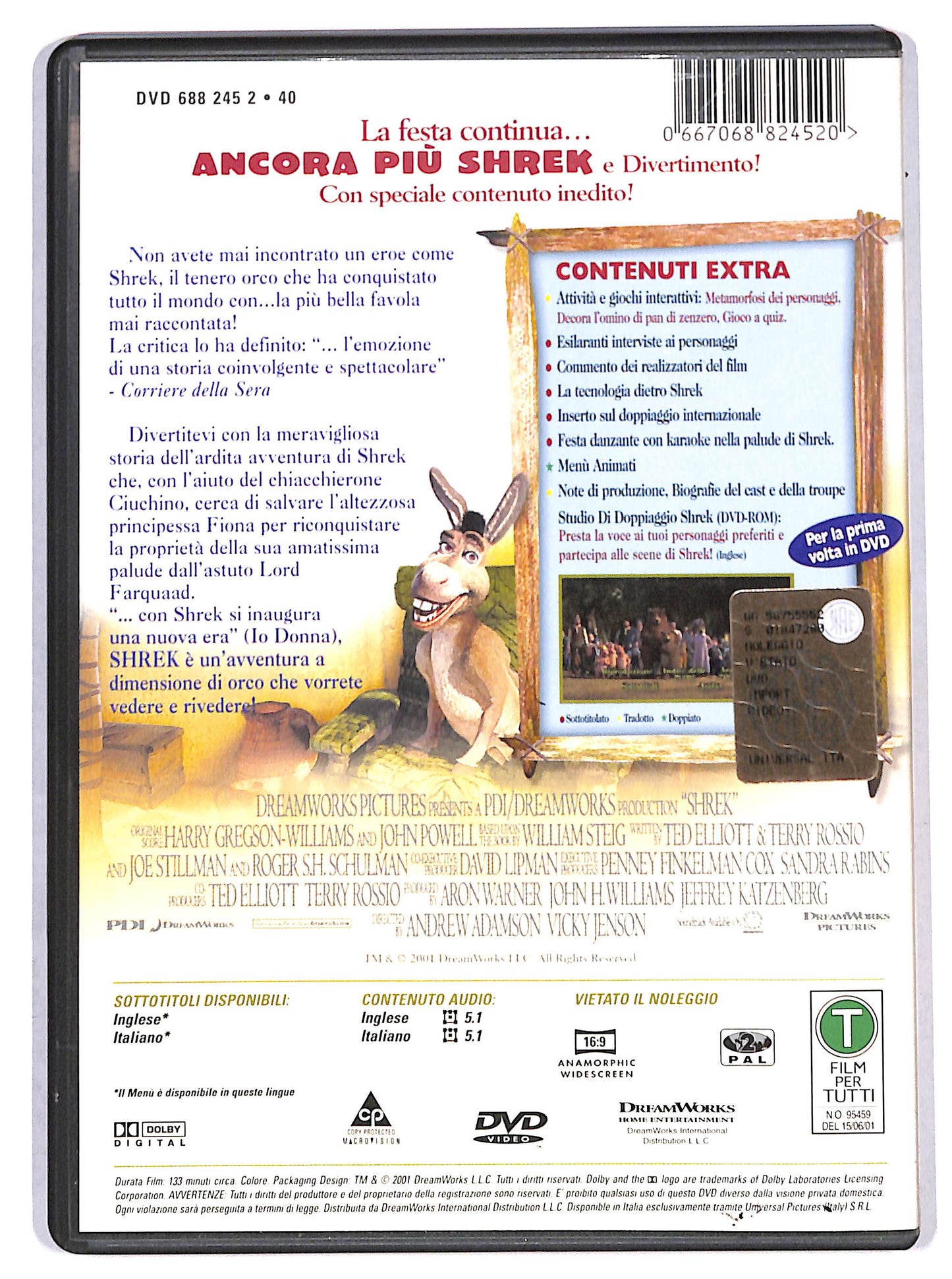EBOND shrek DVD D704229