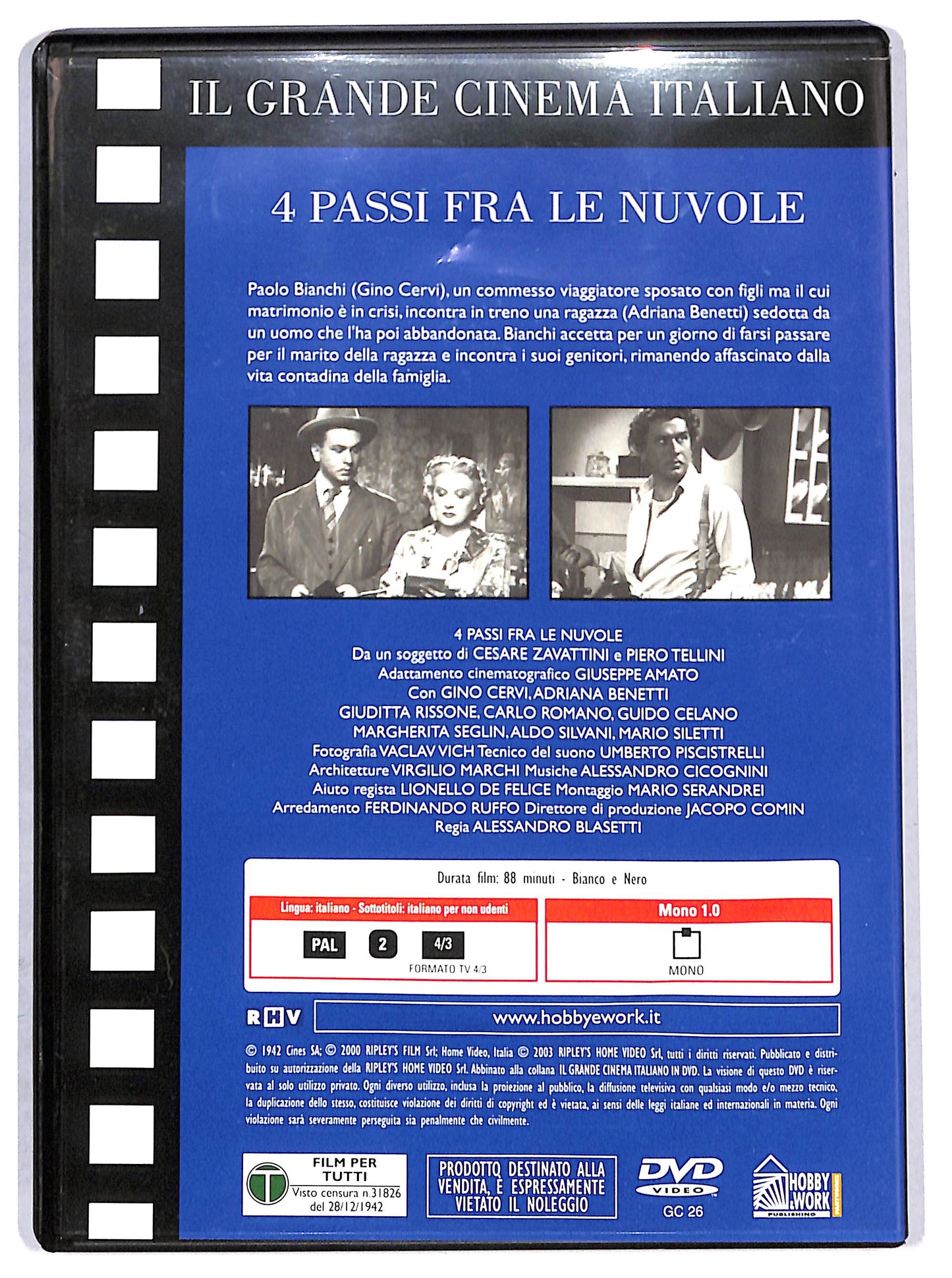 EBOND 4 passi fra le nuvole EDITORIALE DVD D704417