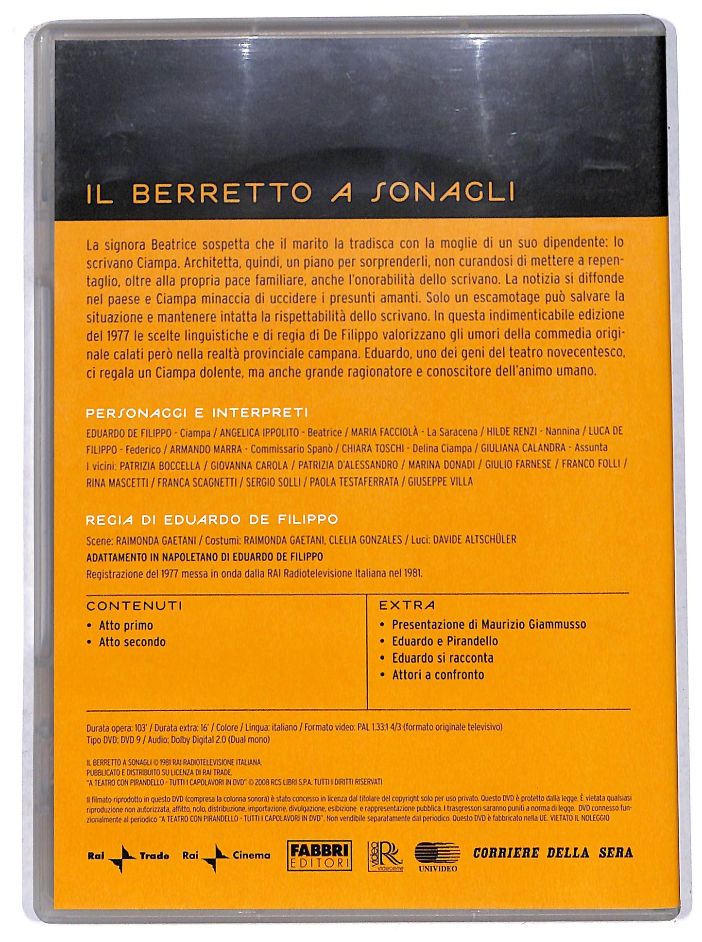 EBOND Il berretto a sonagli volume 2 EDITORIALE DVD D704626