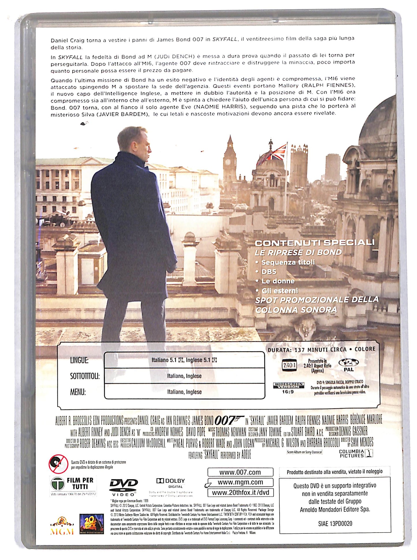 EBOND Skyfall EDITORIALE DVD D704743