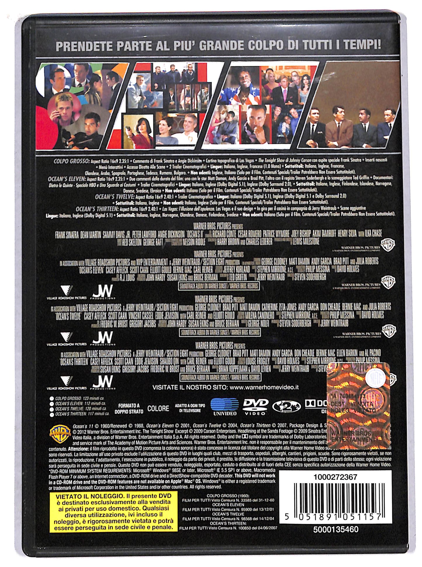 EBOND 4 grandi film - ocean's collection DVD D704766