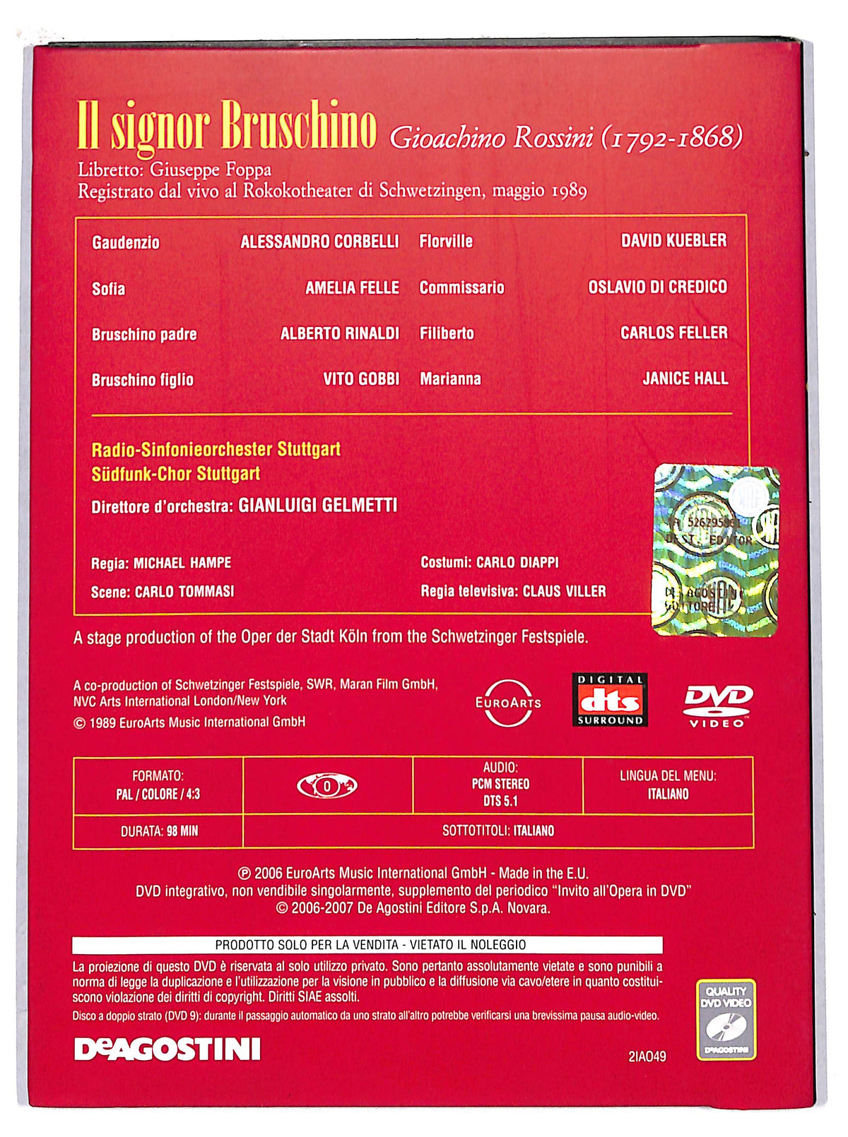 EBOND Il signor Bruschino - Invito all'Opera volume 49 EDITORIALE DVD D705023