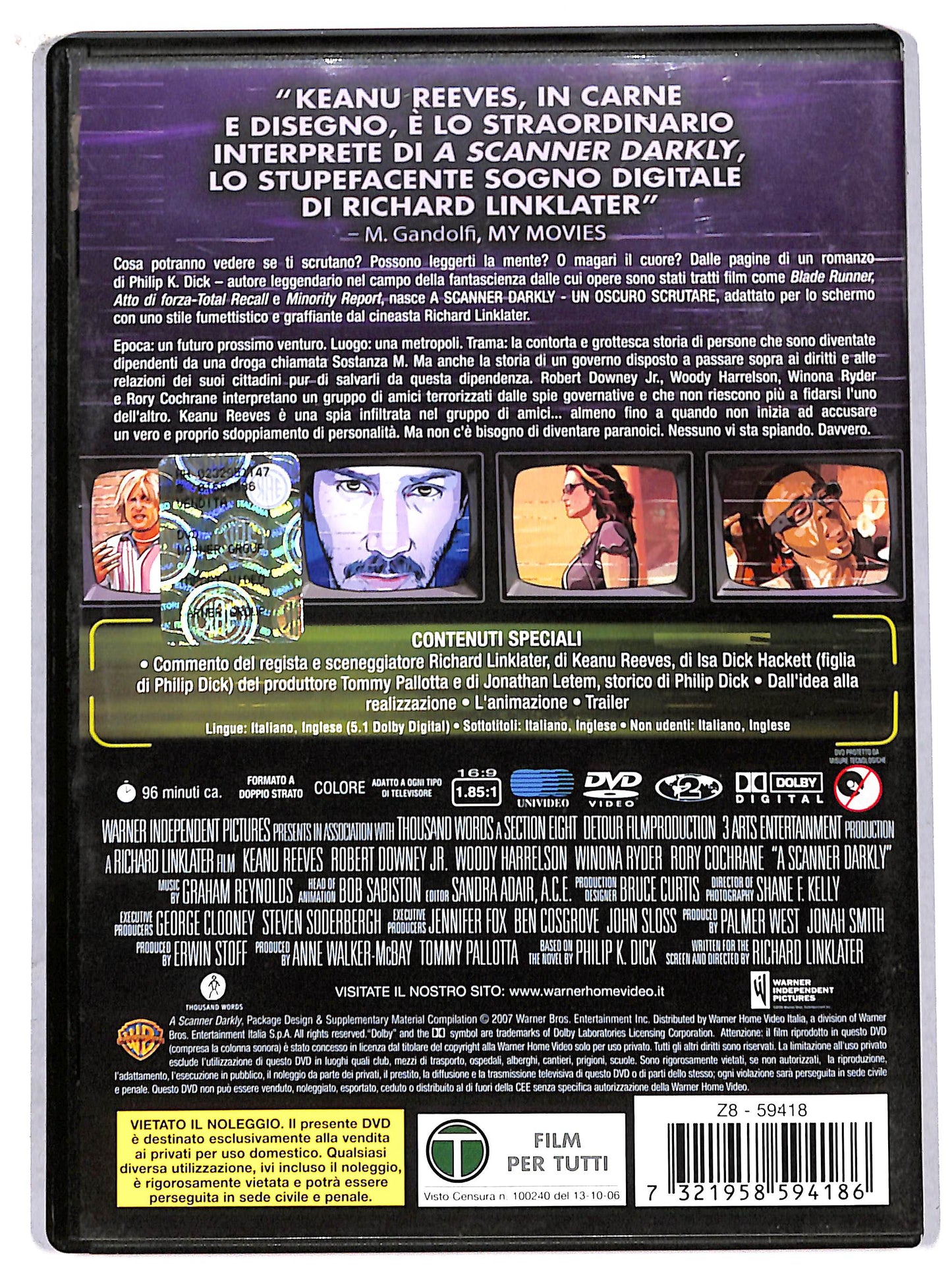 EBOND a scanner darkly - un oscuro scrutare DVD D705033