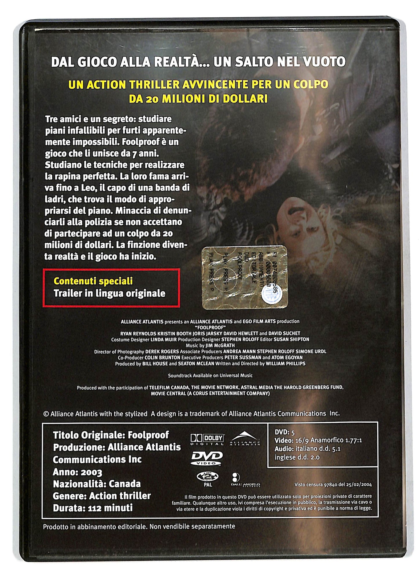 EBOND Foolproof EDITORIALE DVD D705102