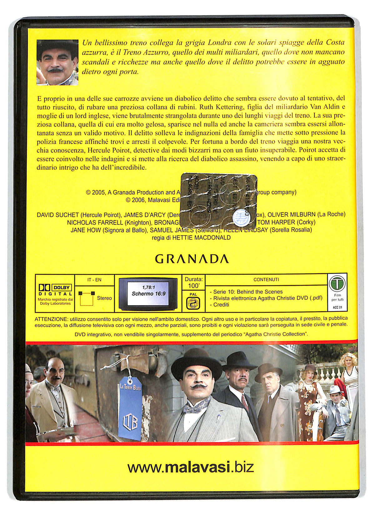 EBOND Il mistero del treno azzurro EDITORIALE DVD D705124