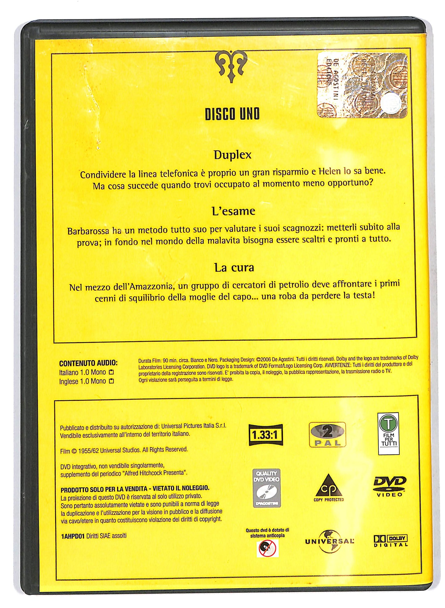 EBOND Alfred Hitchcock presenta DISCO UNO EDITORIALE DVD D705422