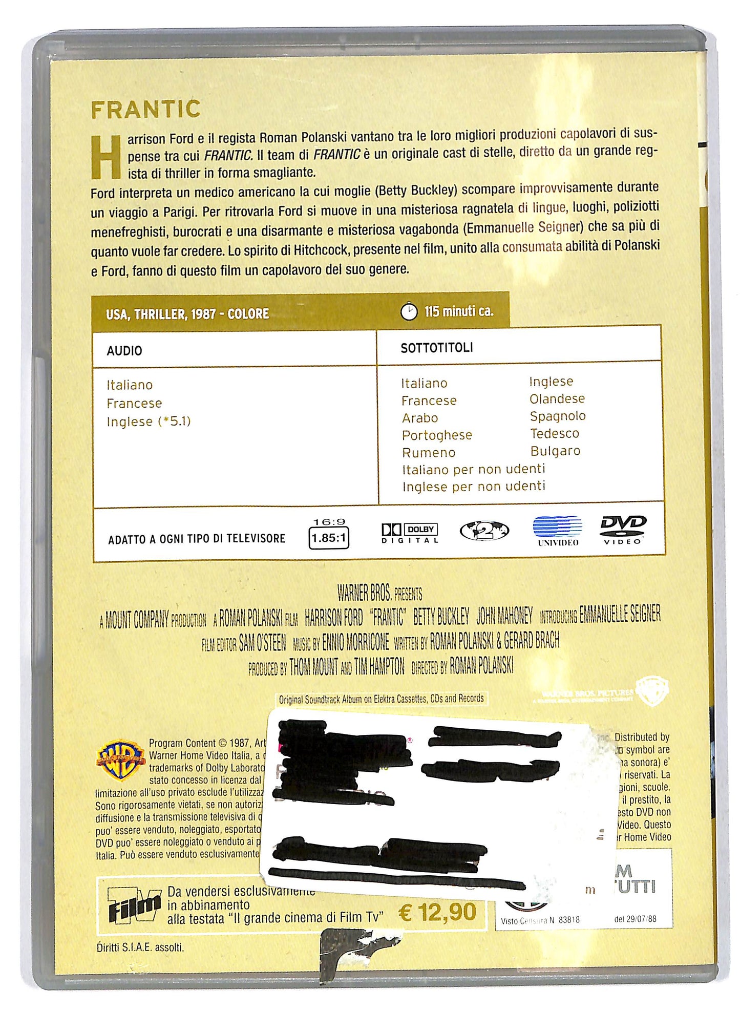EBOND Frantic EDITORIALE DVD D705431