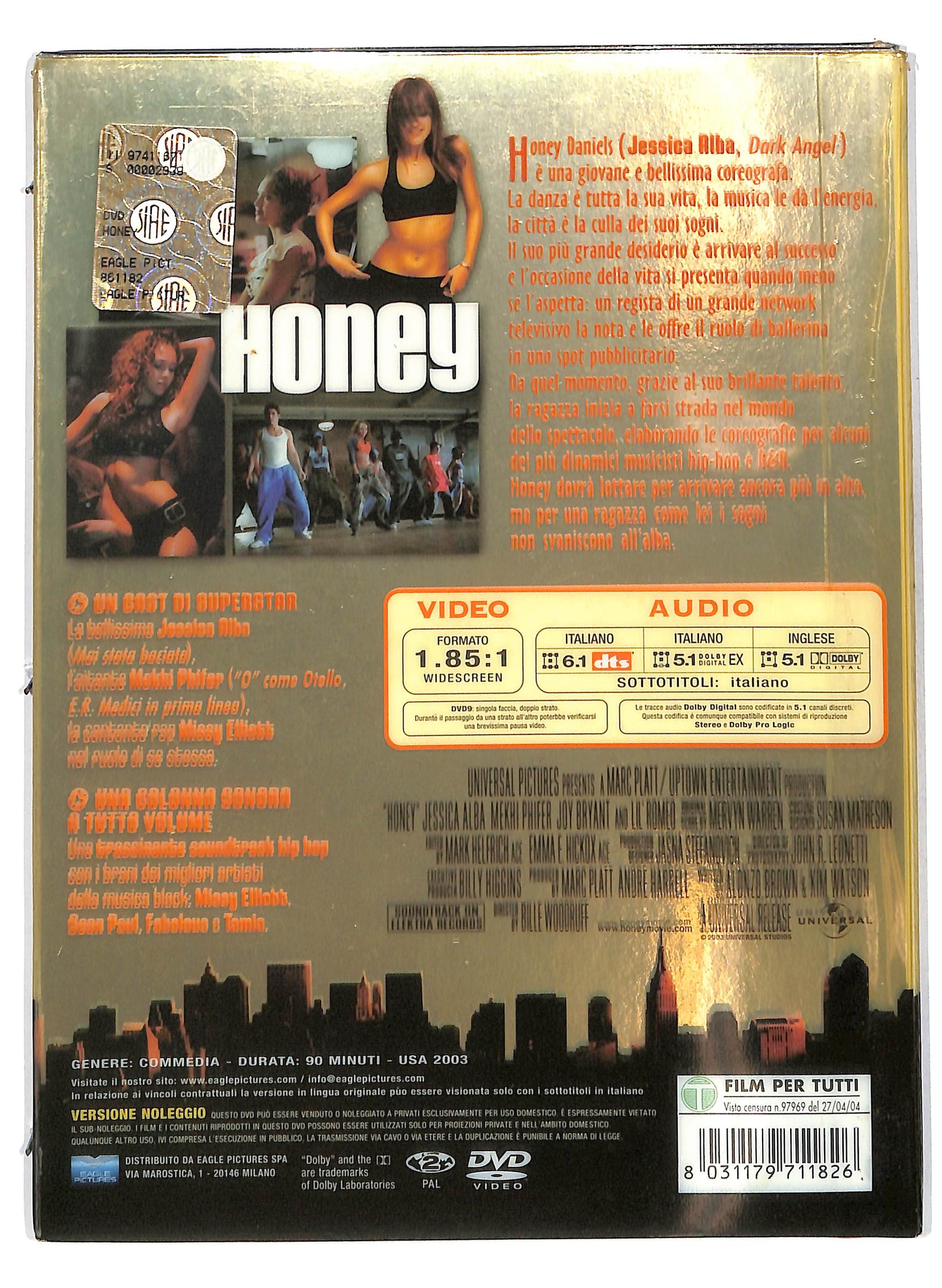 EBOND Honey DIGIPACK NOLEGGIO DVD D705544