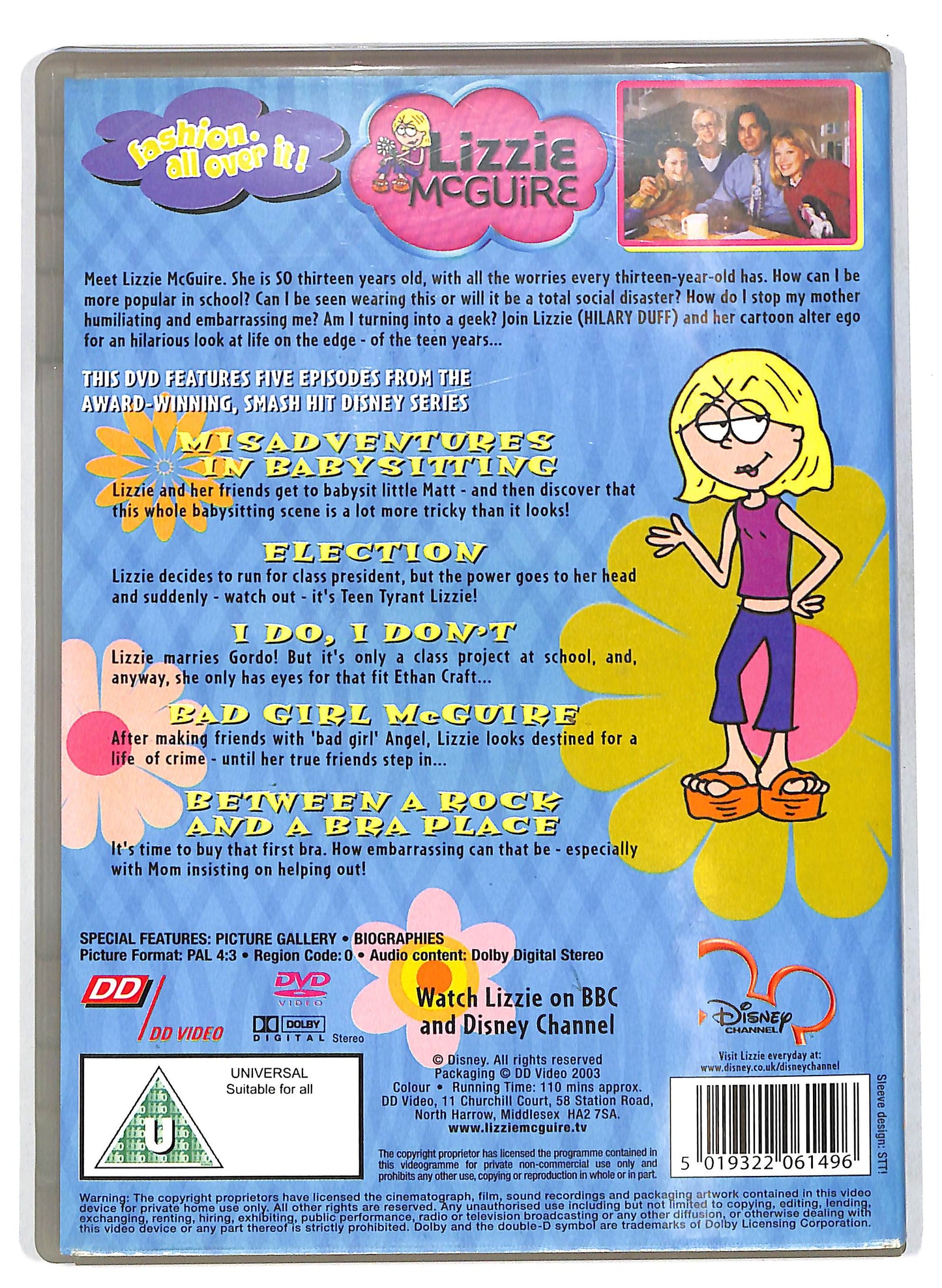 EBOND Lizzie McGuire - Misadventures in babysitting DVD D705606