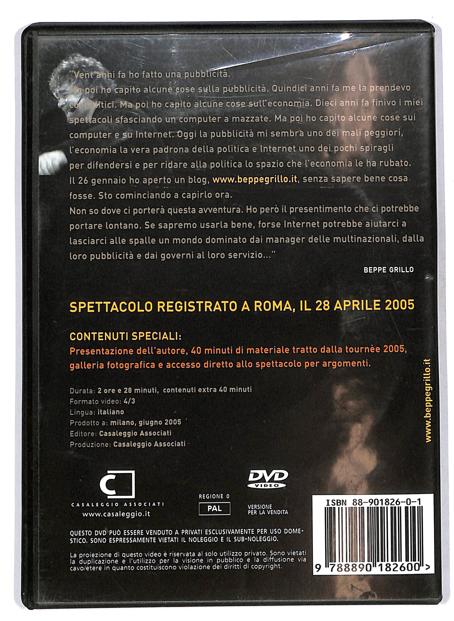 EBOND beppegrillo.it DVD D705617