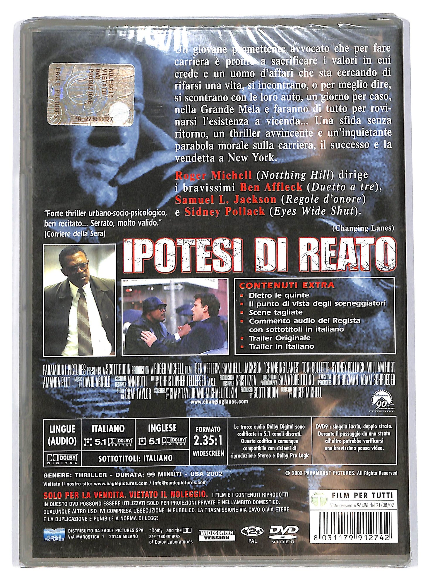 EBOND Ipotesi di reato DVD D705729