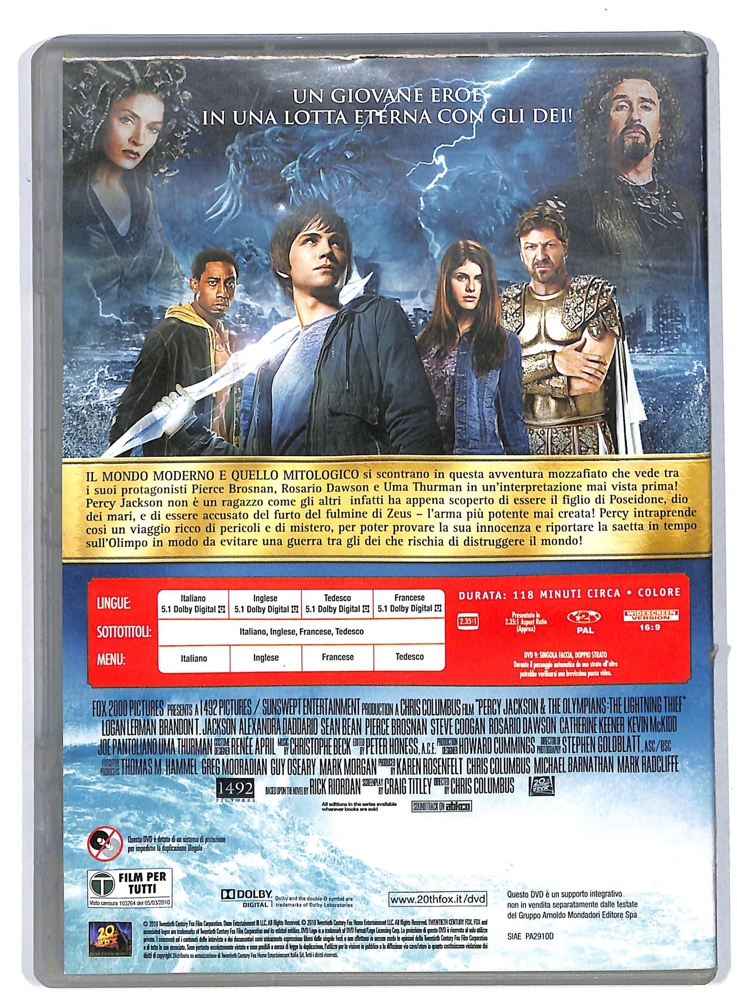EBOND Percy Jackson e gli dei... - Il ladro di fulmini EDITORIALE DVD D705928