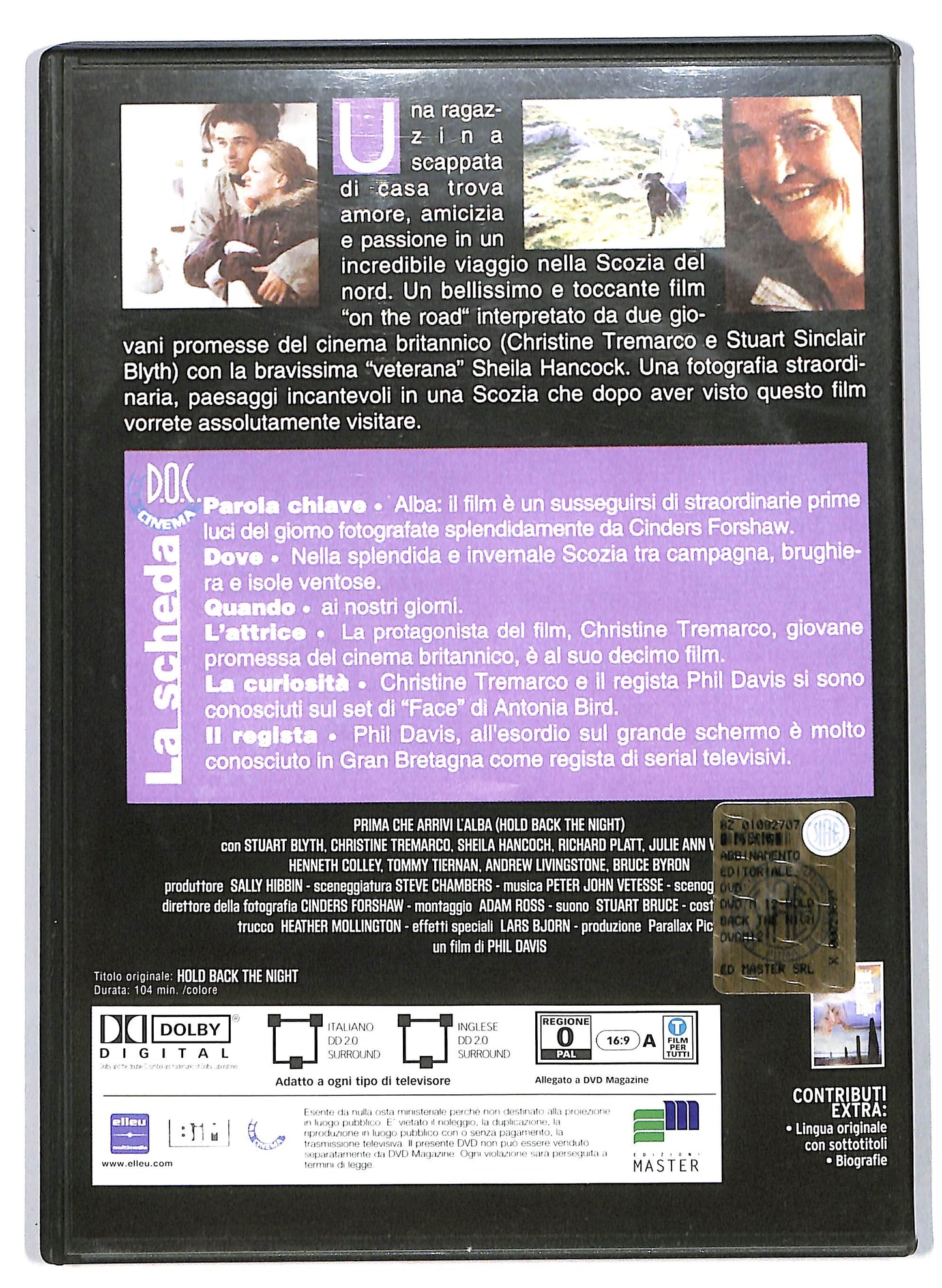 EBOND Hold back the night EDITORIALE DVD D706061