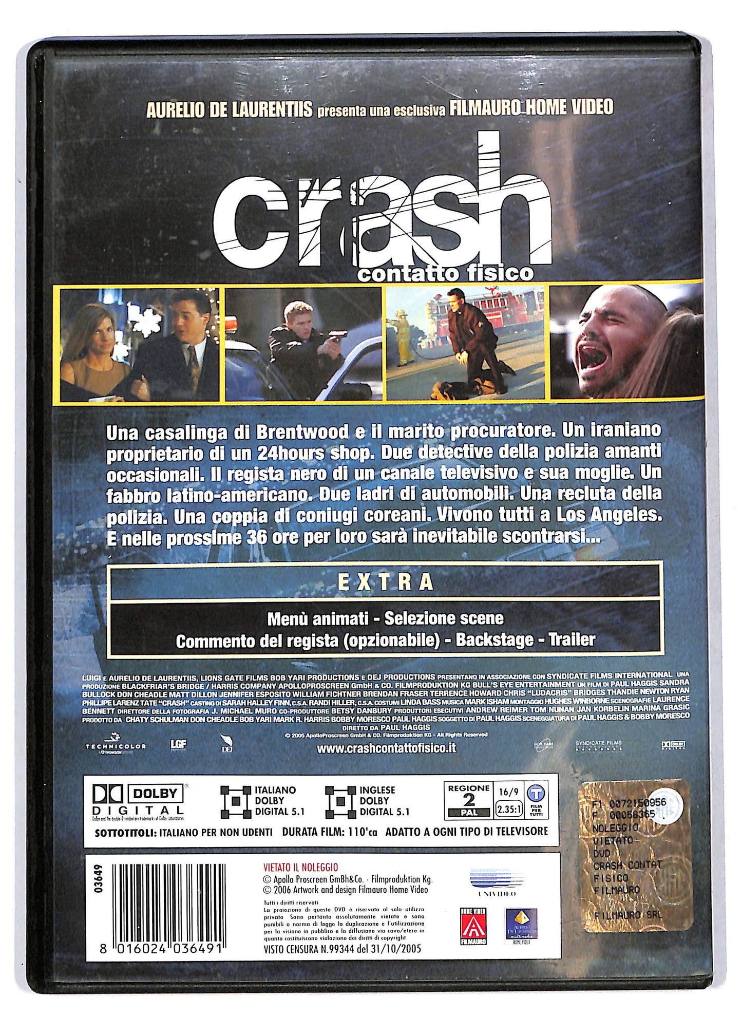 EBOND Crash - Contatto fisico DVD D706162