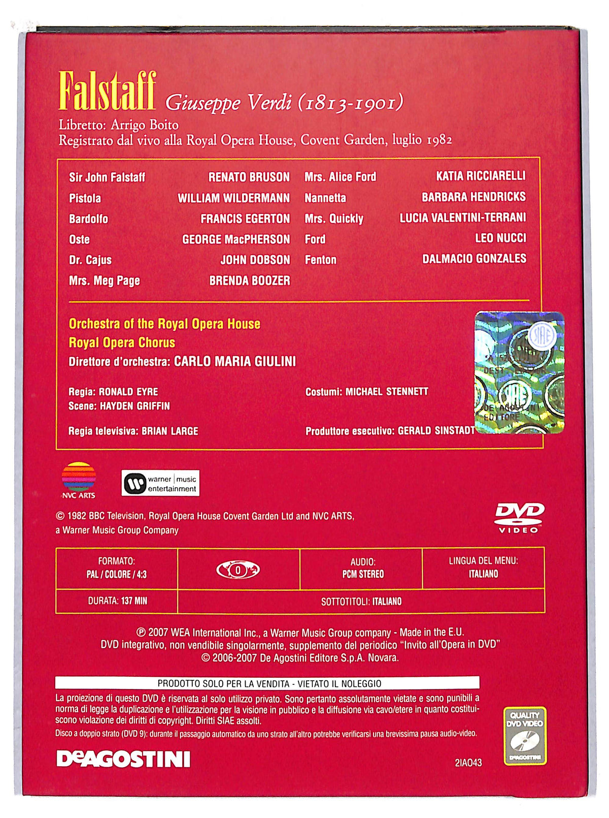 EBOND Invito all'Opera Vol 43 - Falstaff EDITORIALE DVD D706430