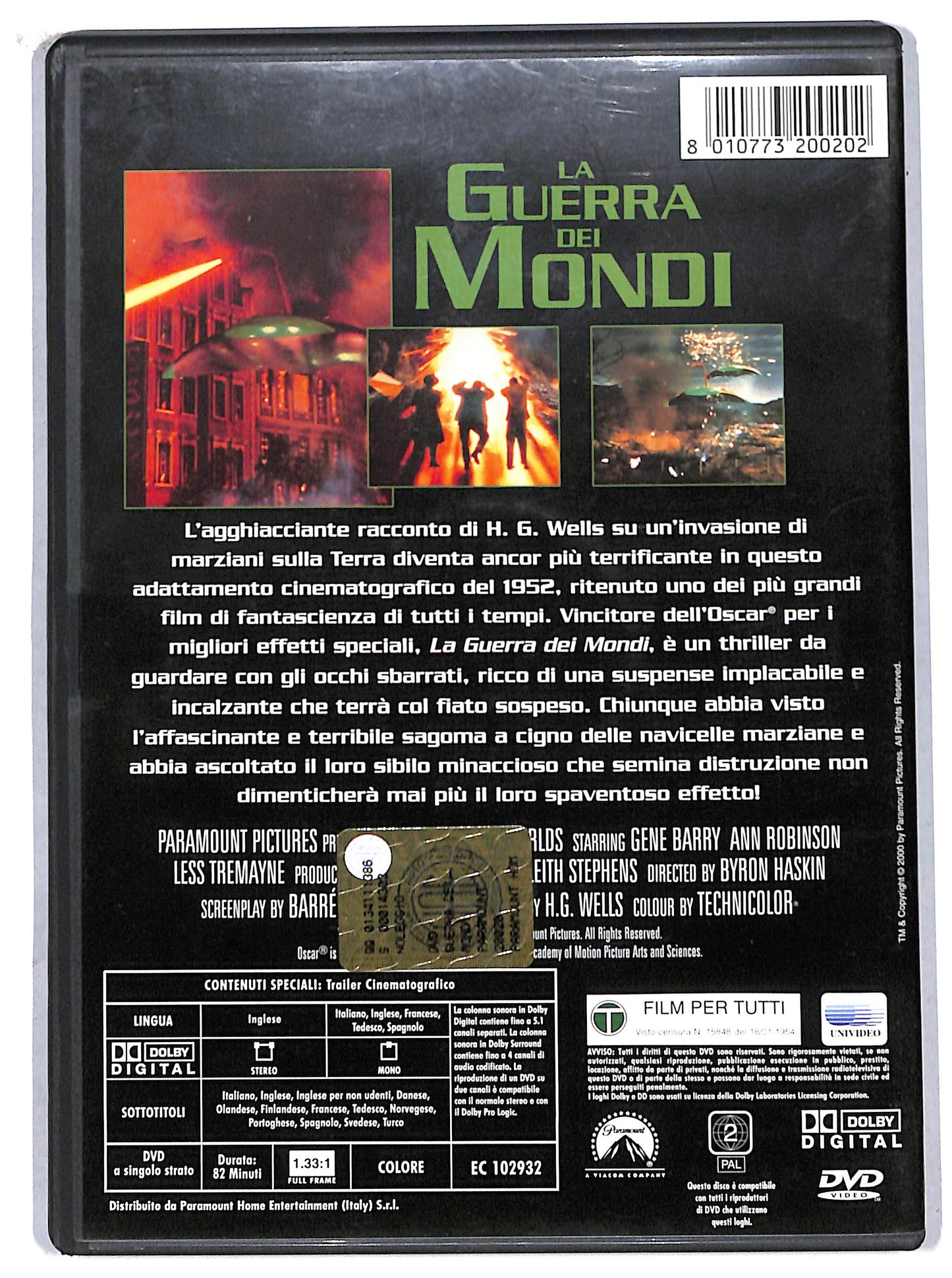 EBOND la guerra dei mondi DVD D706448