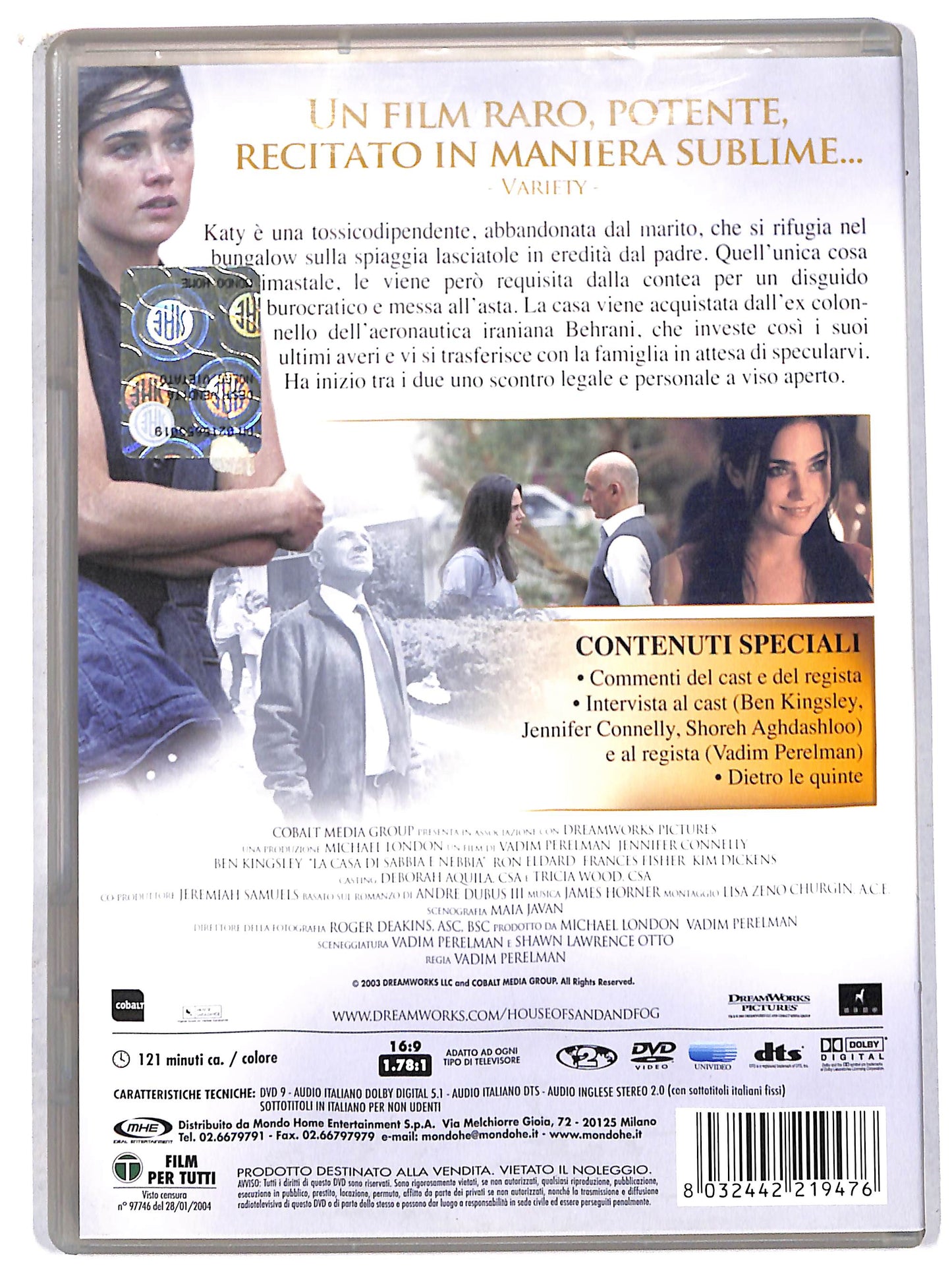 EBOND la casa di sabbia e nebbia DVD D706622