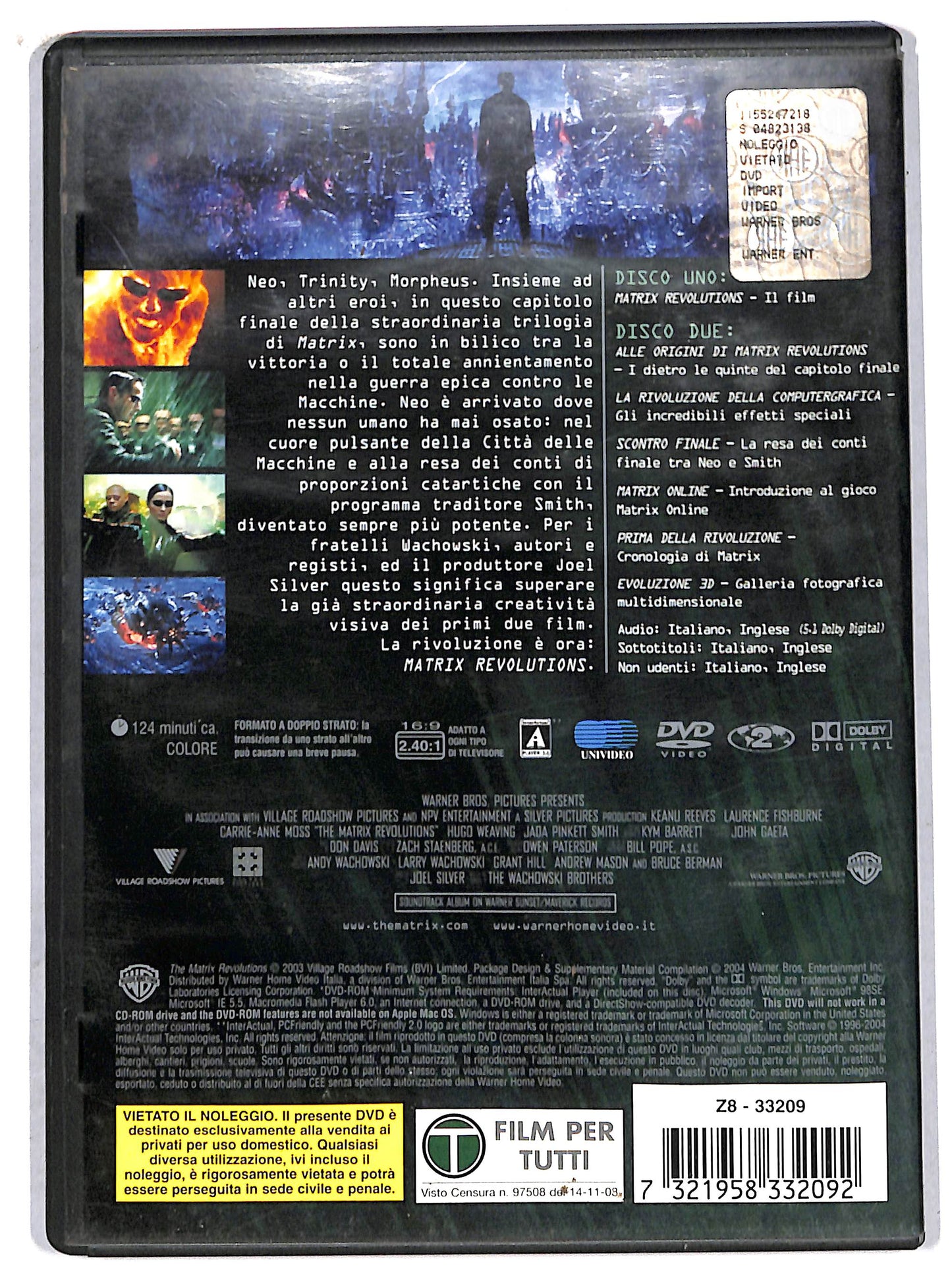 EBOND matrix revolutions DVD D706631