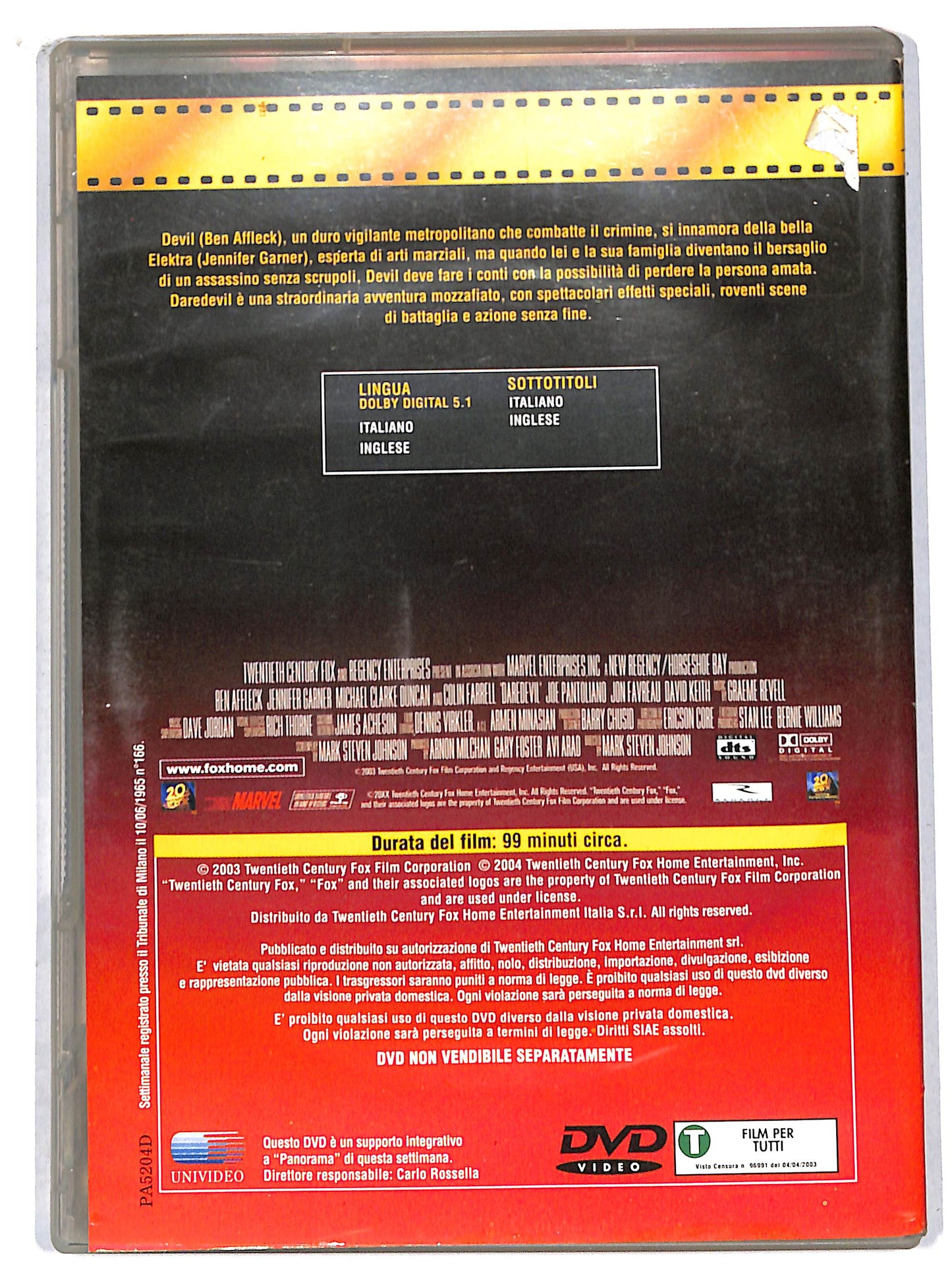 EBOND Daredevil EDITORIALE DVD D706642