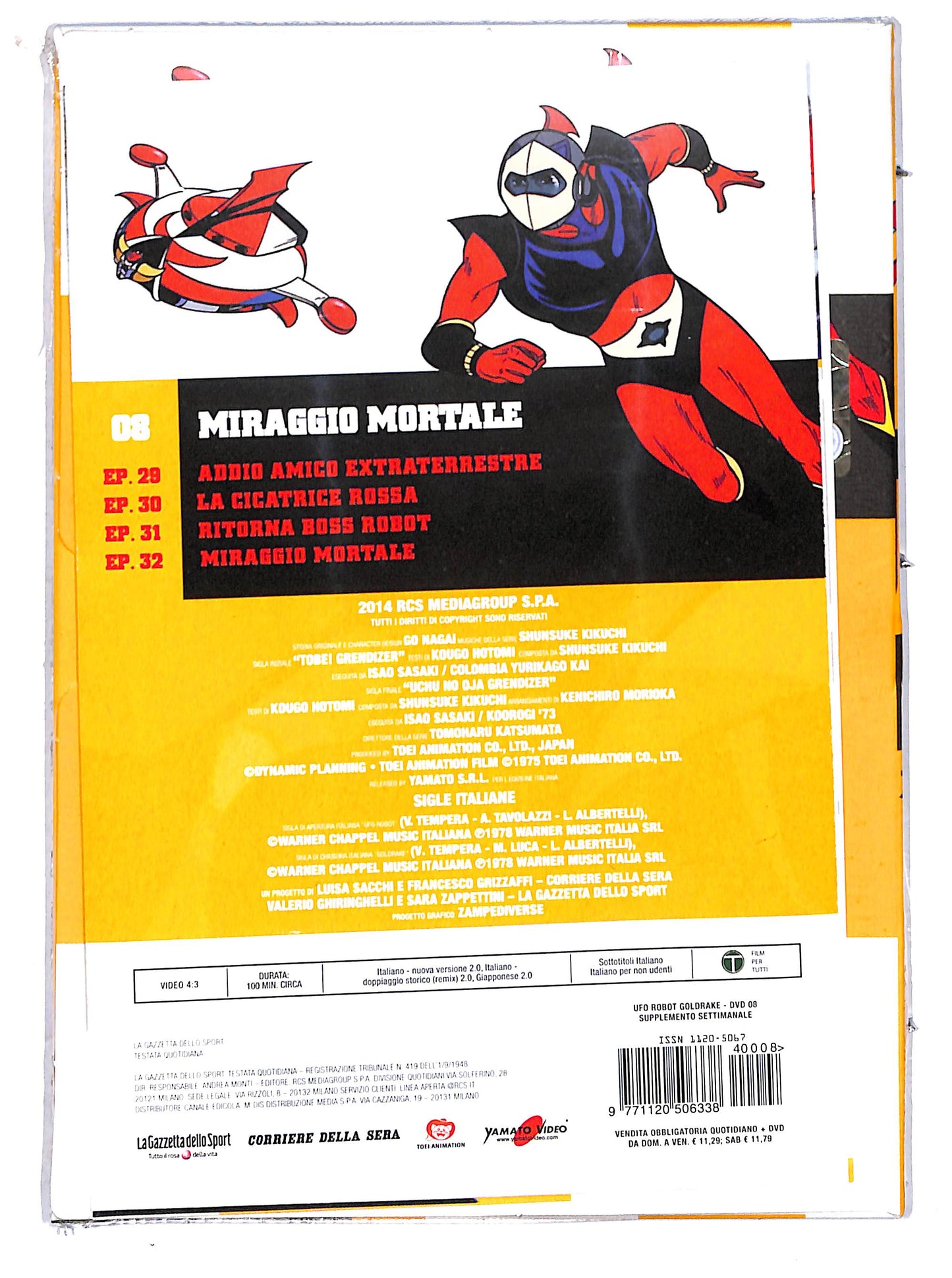 EBOND ufo robot volume 08 - miraggio mortale EDITORIALE DVD D706729