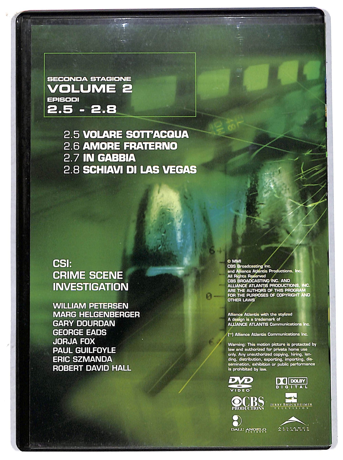 EBOND csi seconda stagione volume 2 EDITORIALE DVD D706742