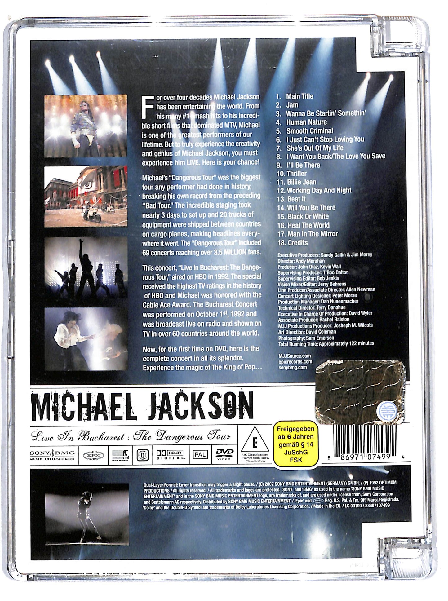 EBOND michael jackson - live in bucharest SJB DVD D706827