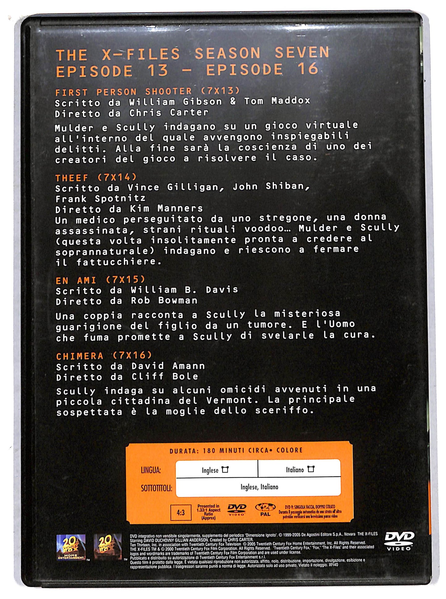 EBOND the x files collection volume 4 season seven EDITORIALE DVD D707625