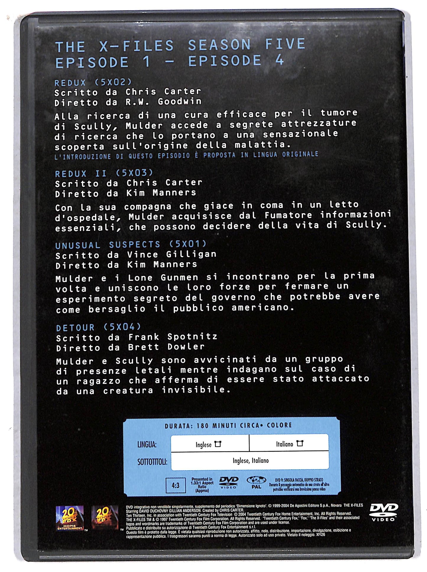 EBOND the x files collection volume 1 season five EDITORIALE DVD D707635