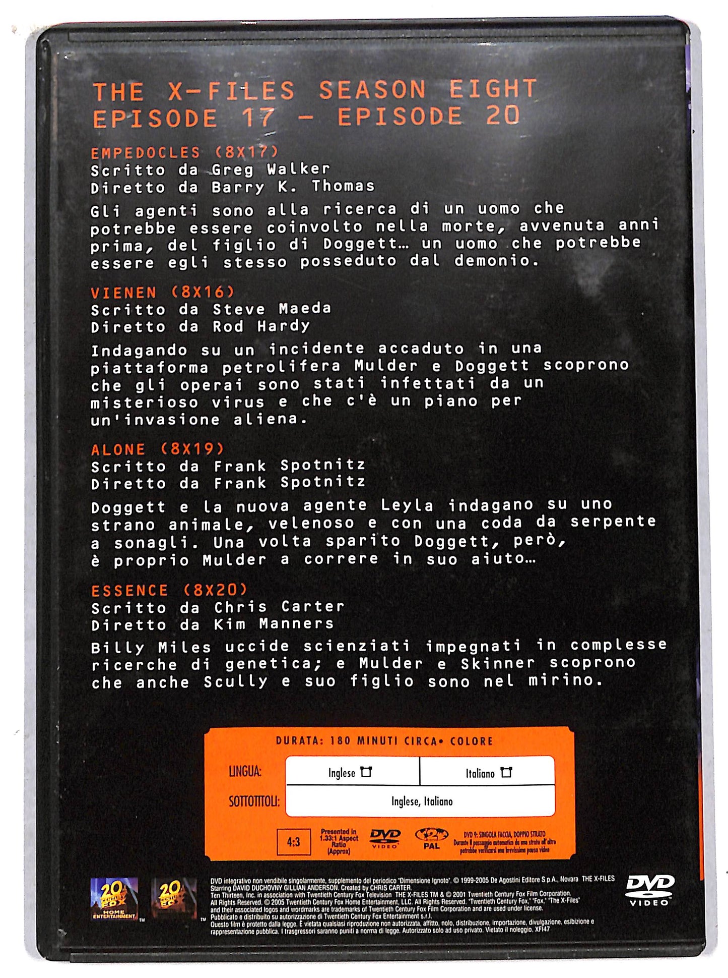 EBOND the x files collection volume 5 stagione 8 EDITORIALE DVD D707638