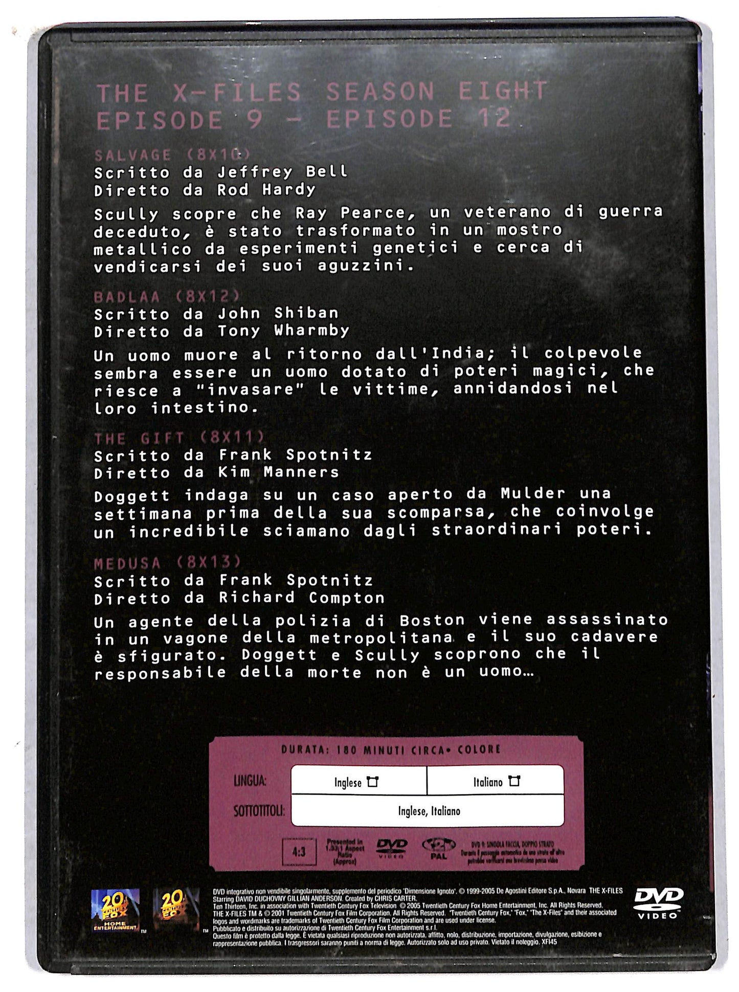 EBOND the x files collection volume 3 season eight EDITORIALE DVD D707643