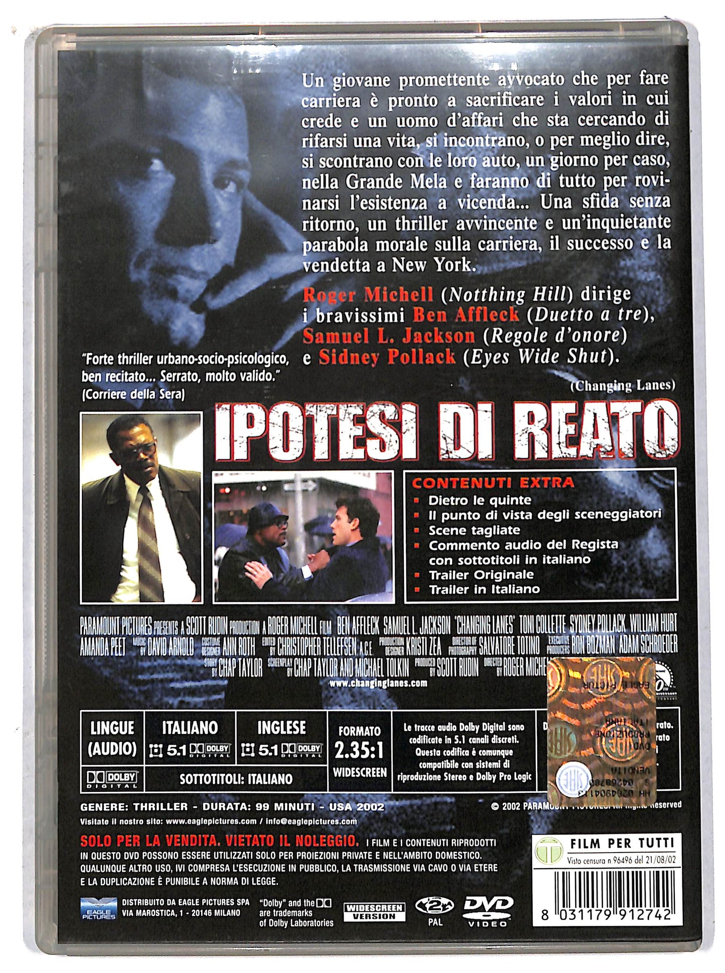 EBOND ipotesi di reato DVD D707645