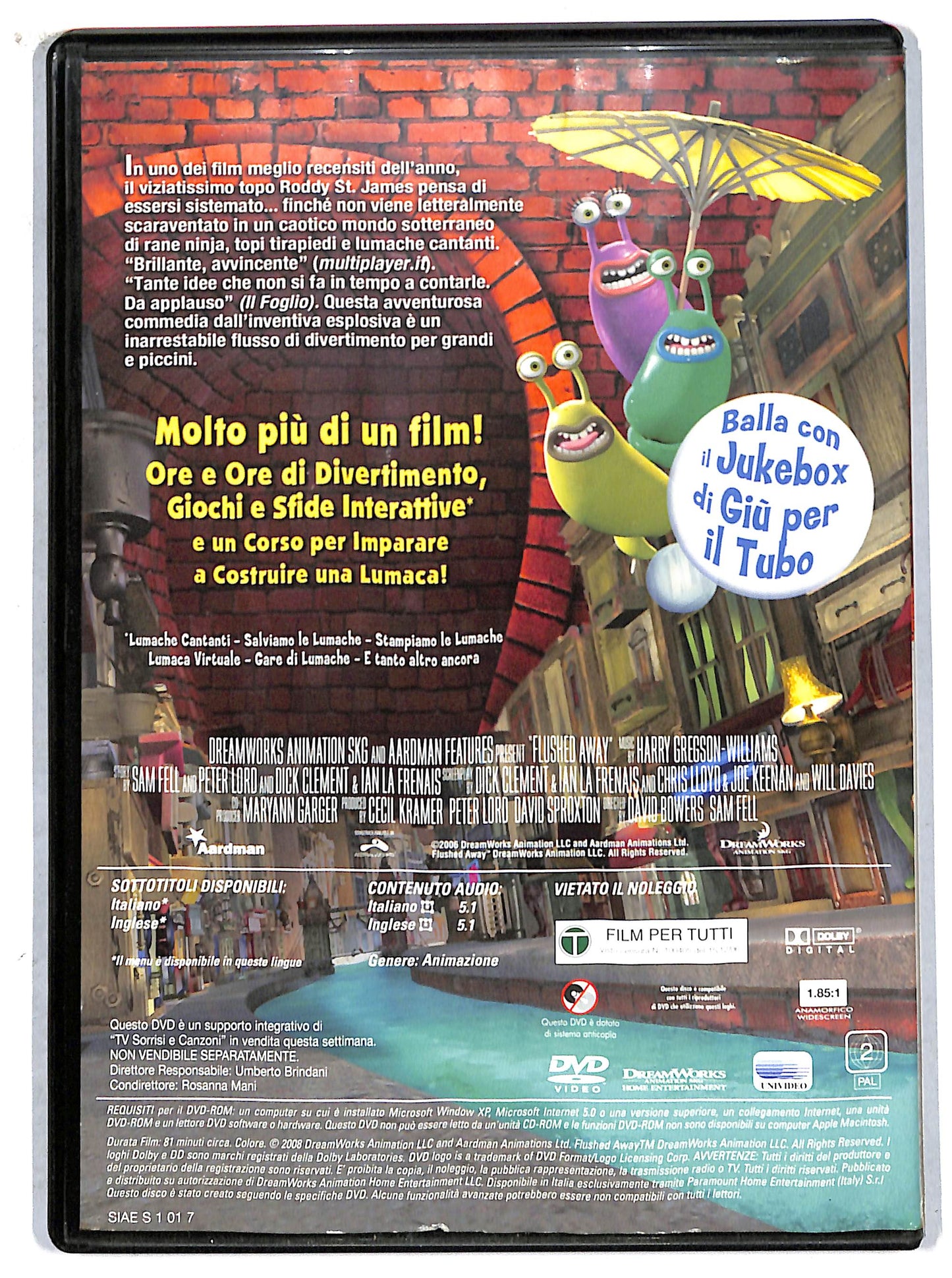 EBOND Giu per il tubo EDITORIALE DVD D708234
