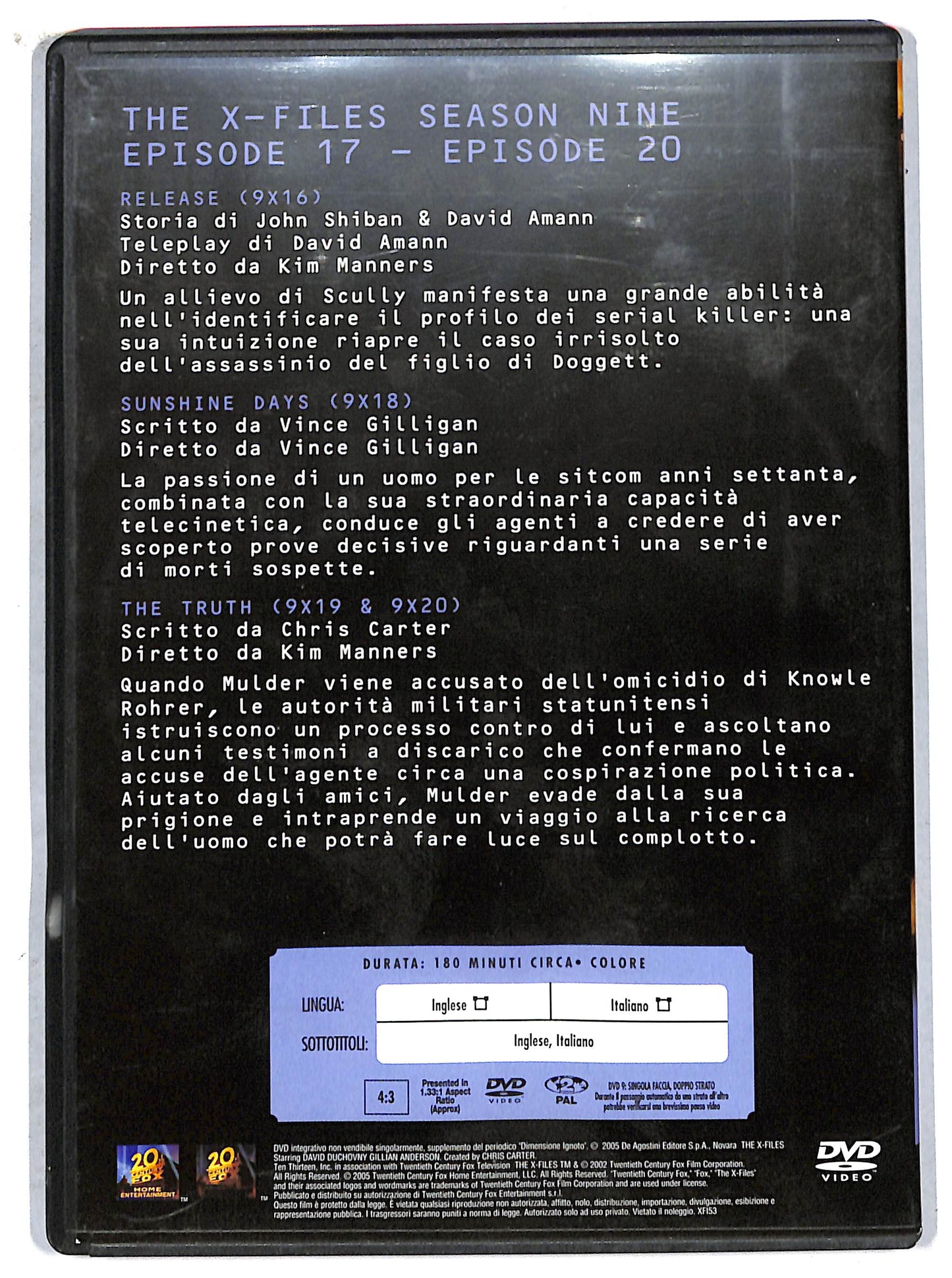 EBOND the x files collection season nine volume 5 EDITORIALE DVD D708237