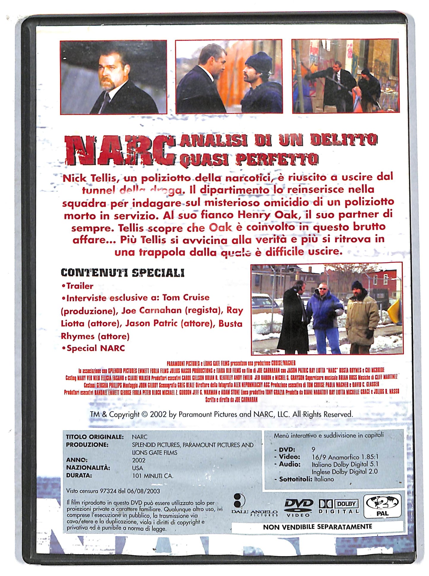 EBOND Narc - Analisi di un delitto EDITORIALE DVD D708239