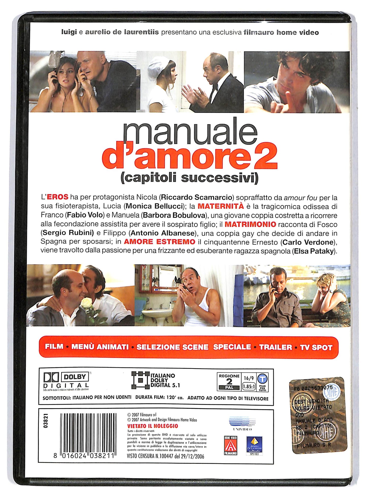 EBOND Manuale d'amore 2 - Capitoli successivi DVD D708543
