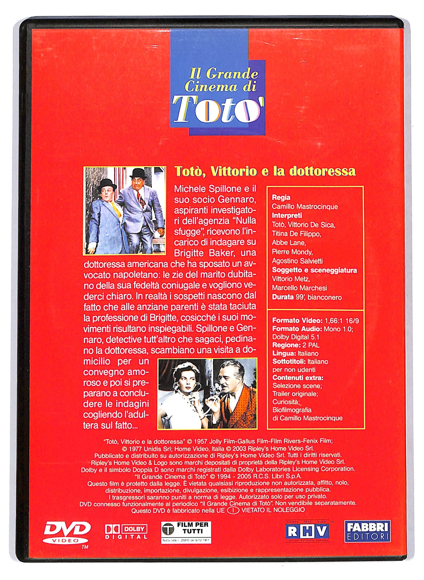 EBOND Toto, Vittorio e la dottoressa EDITORIALE DVD D708609
