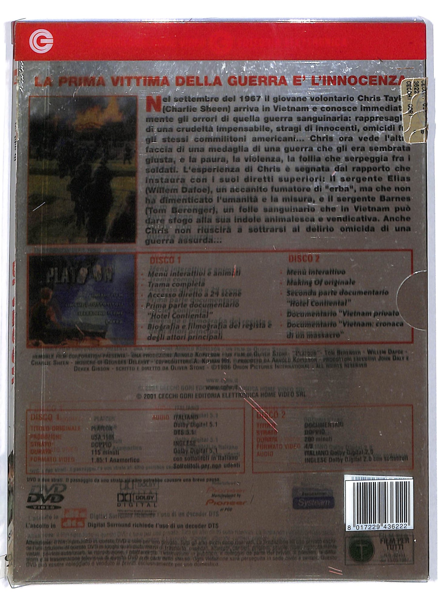EBOND Platoon - Slipcase - Digipack DVD D708814