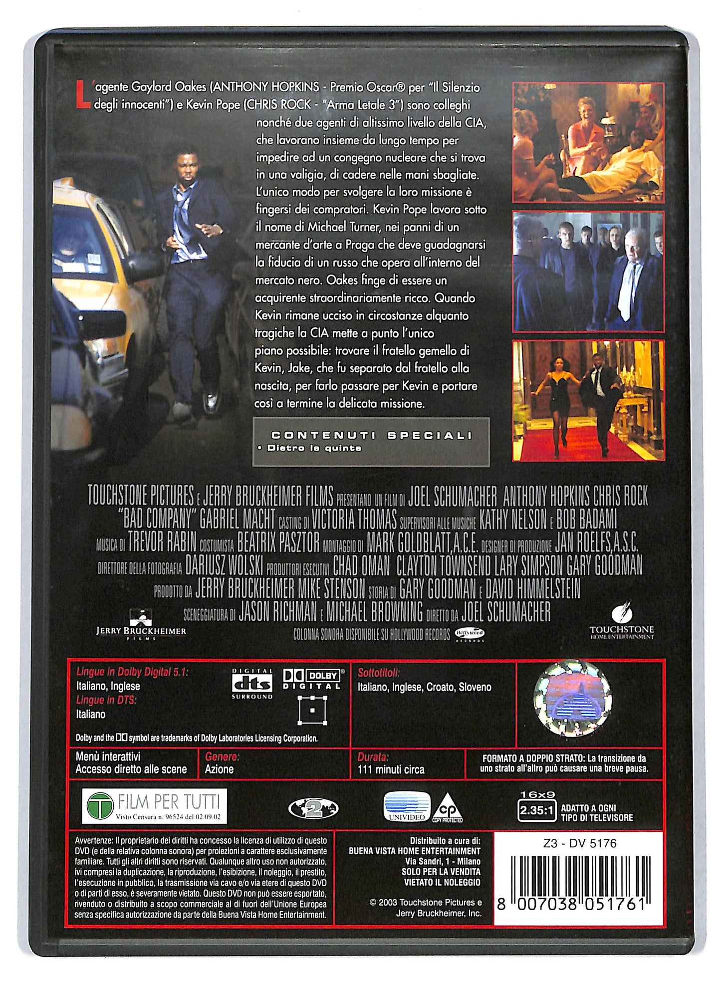 EBOND Bad company - Protocollo praga DVD D709024